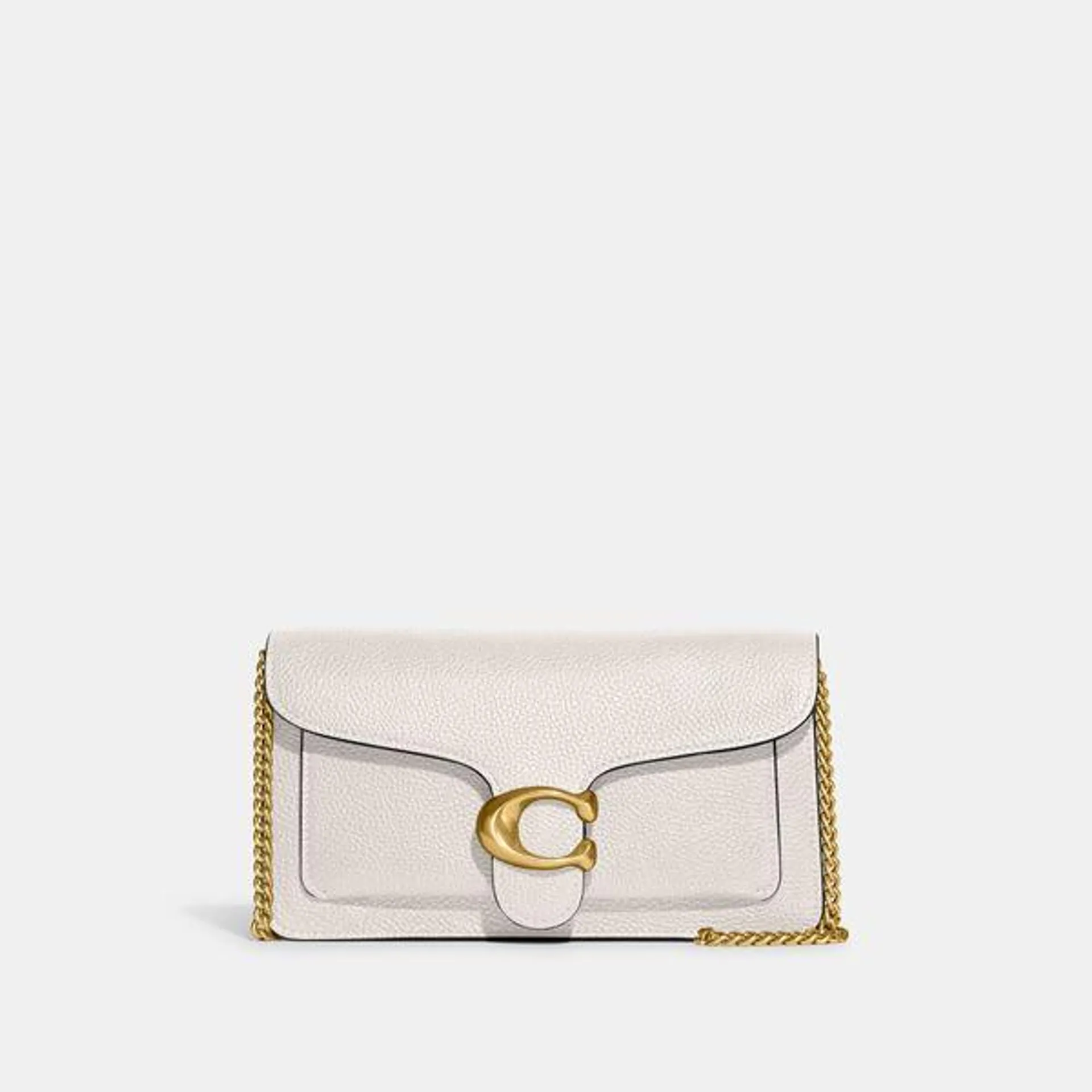 Bolsa Tabby Chain Clutch Coach - Branco