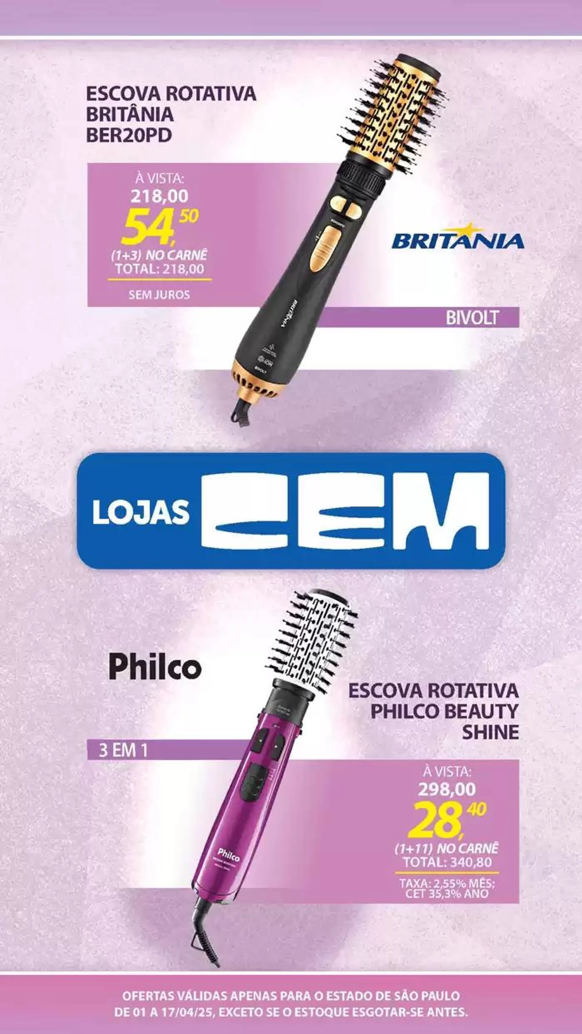Encarte de Encarte Lojas Cem 3 de abril até 17 de abril 2025 - Pagina 132