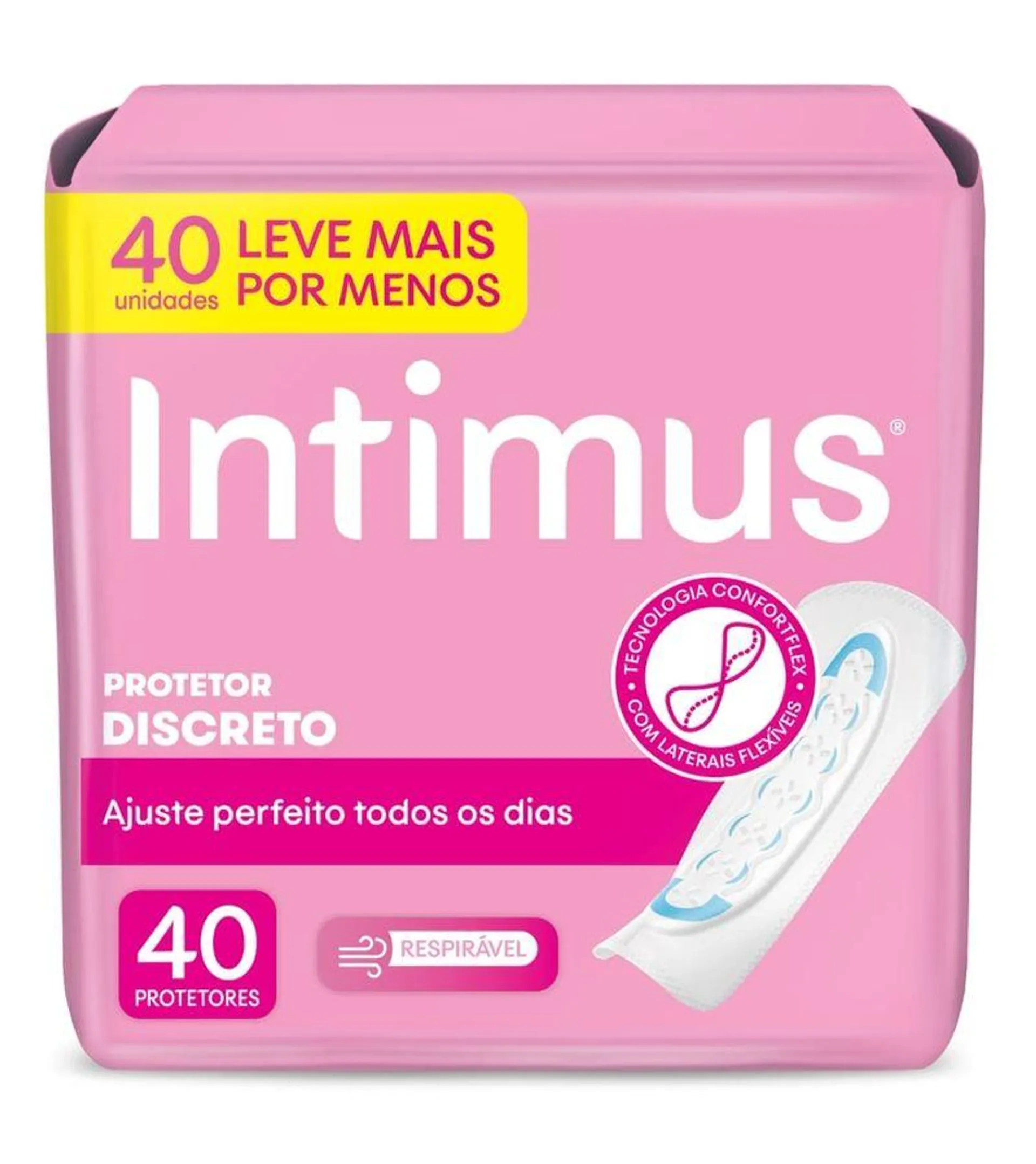 Protetor Diário Intimus Ultra Flexível Com 40 Leve + Pague - Unidades