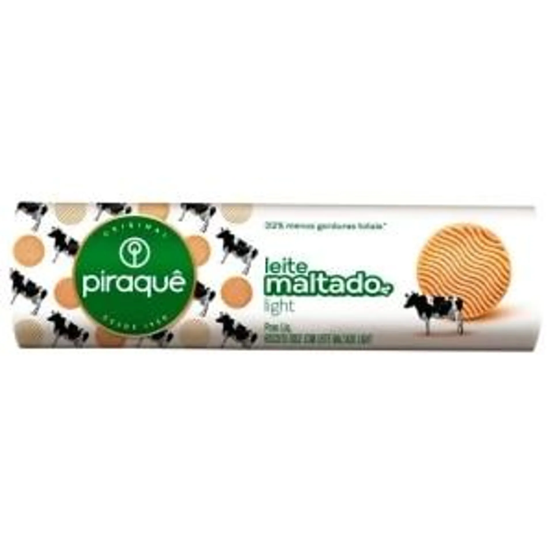 Biscoito Piraquê Leite Maltado Light 132g