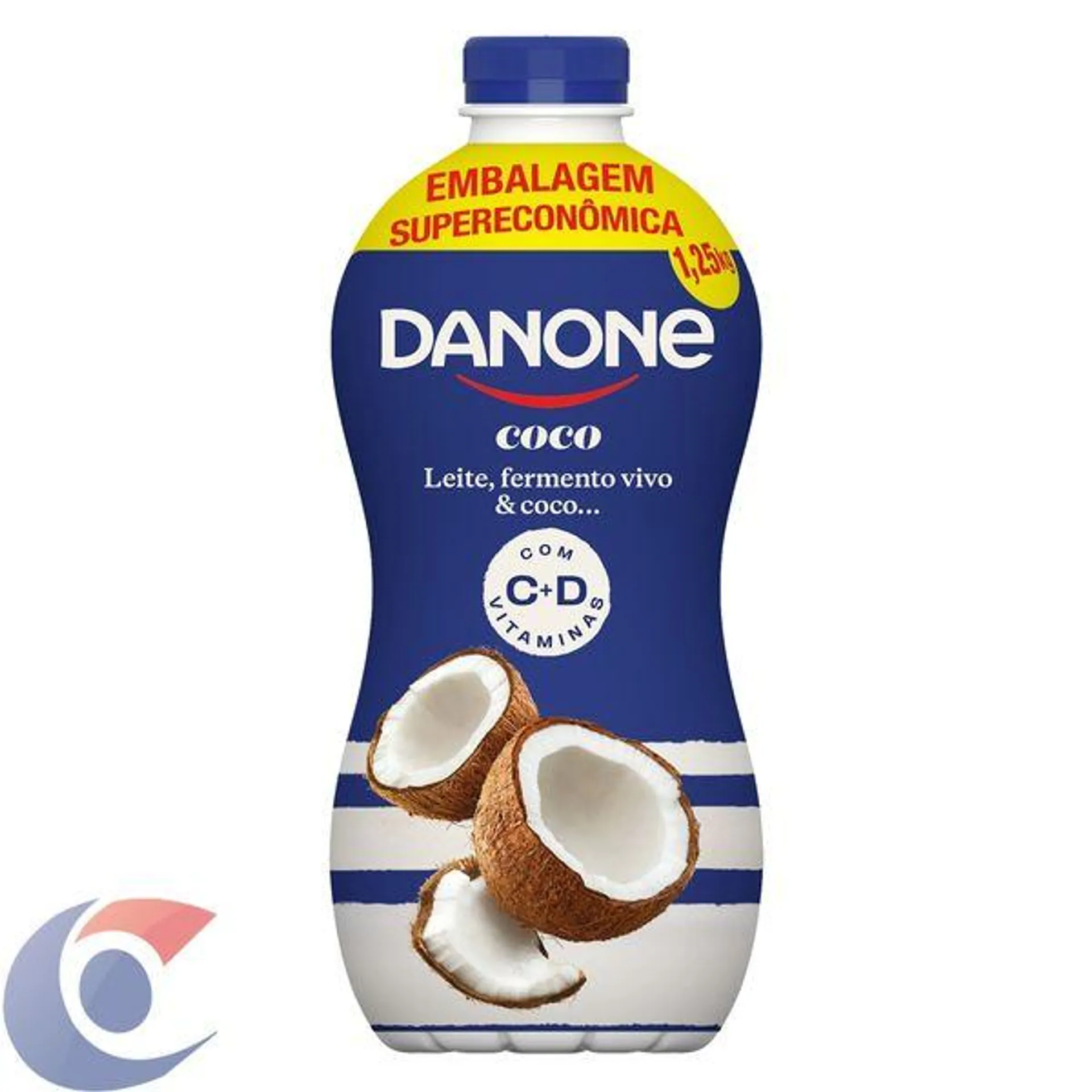 Iogurte Líquido Parcialmente Desnatado Danone Coco 1,25kg