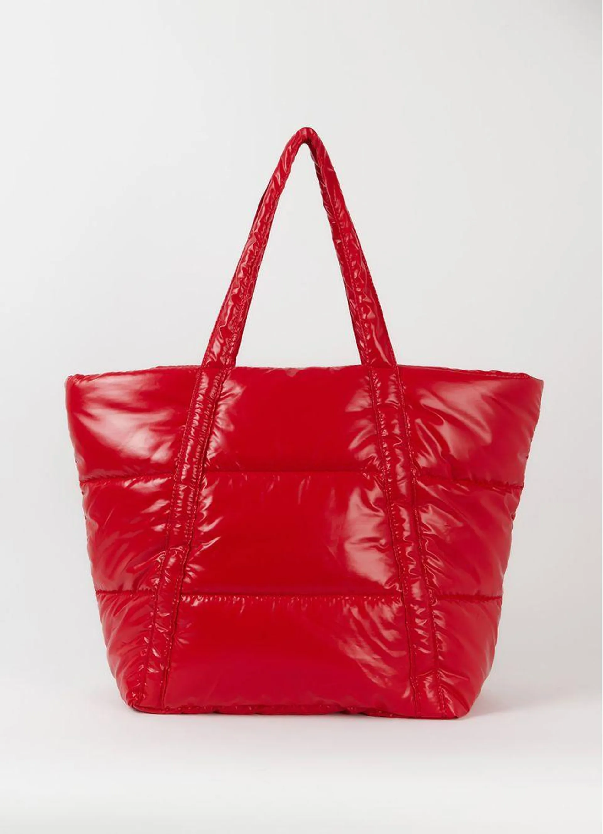 Bolsa super puff nylon bag vermelho