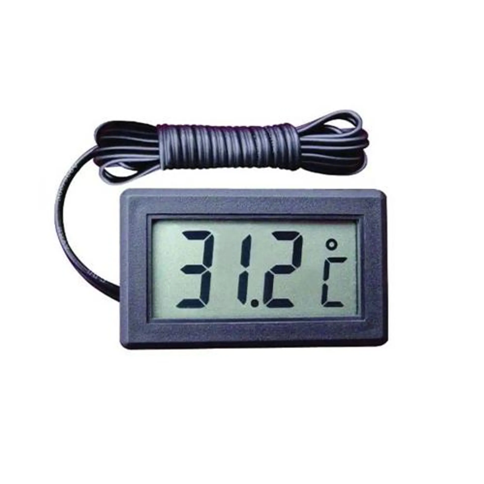 Indicador de Temperatura com Alimentação por Bateria Display LCD LR44 1,5V