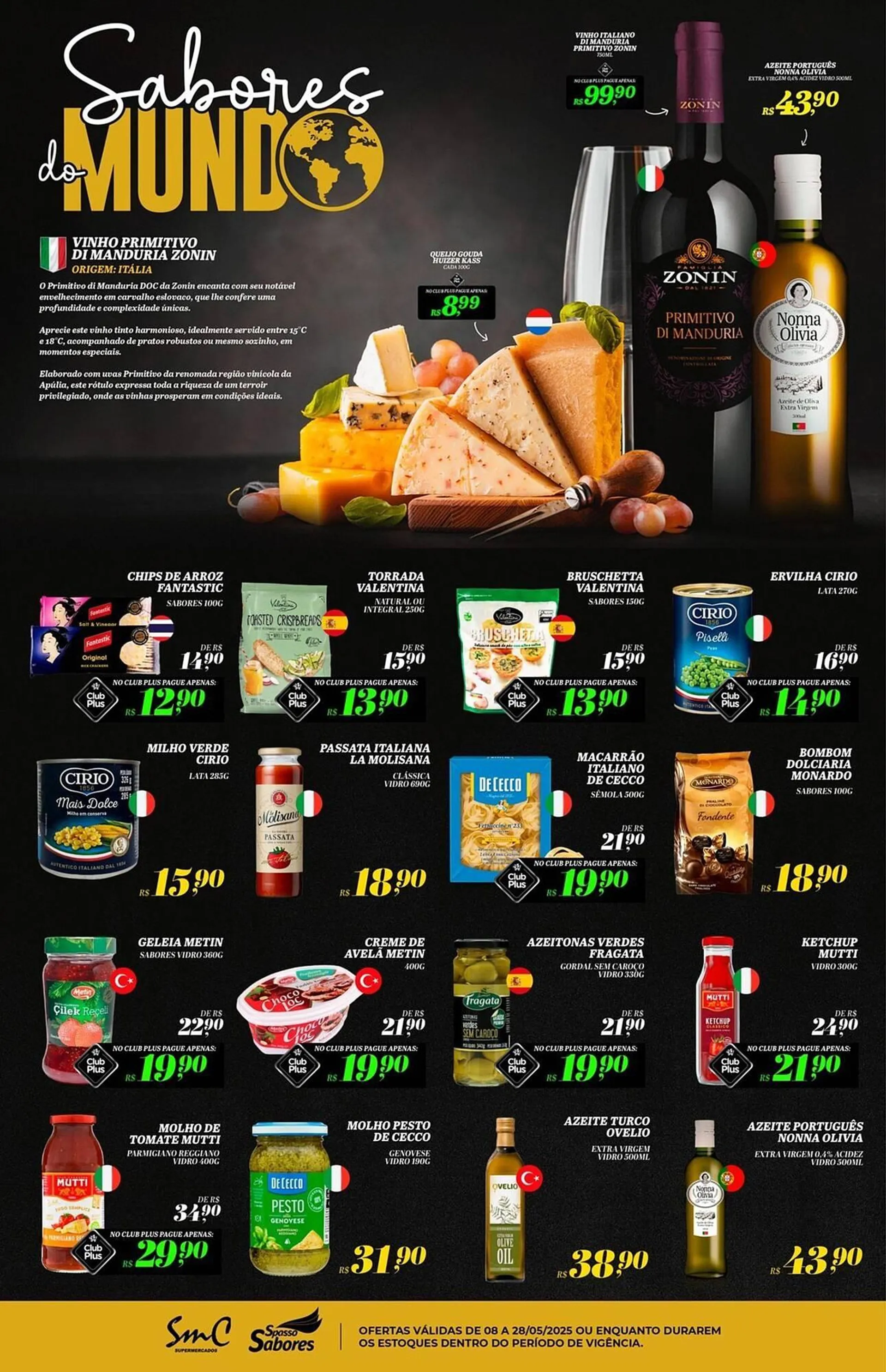 Encarte de Catálogo Spasso Sabores 8 de maio até 28 de maio 2025 - Pagina 1