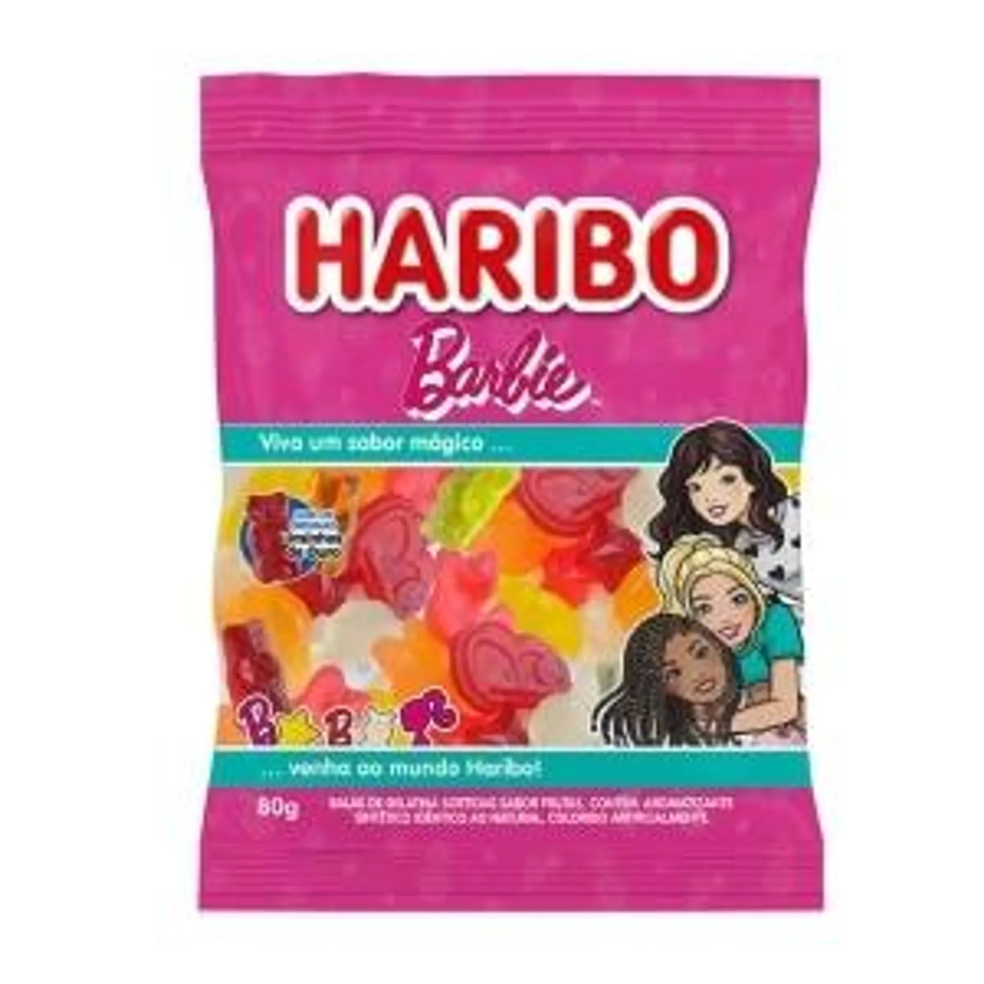 Bala Haribo Barbie Frutas 80g