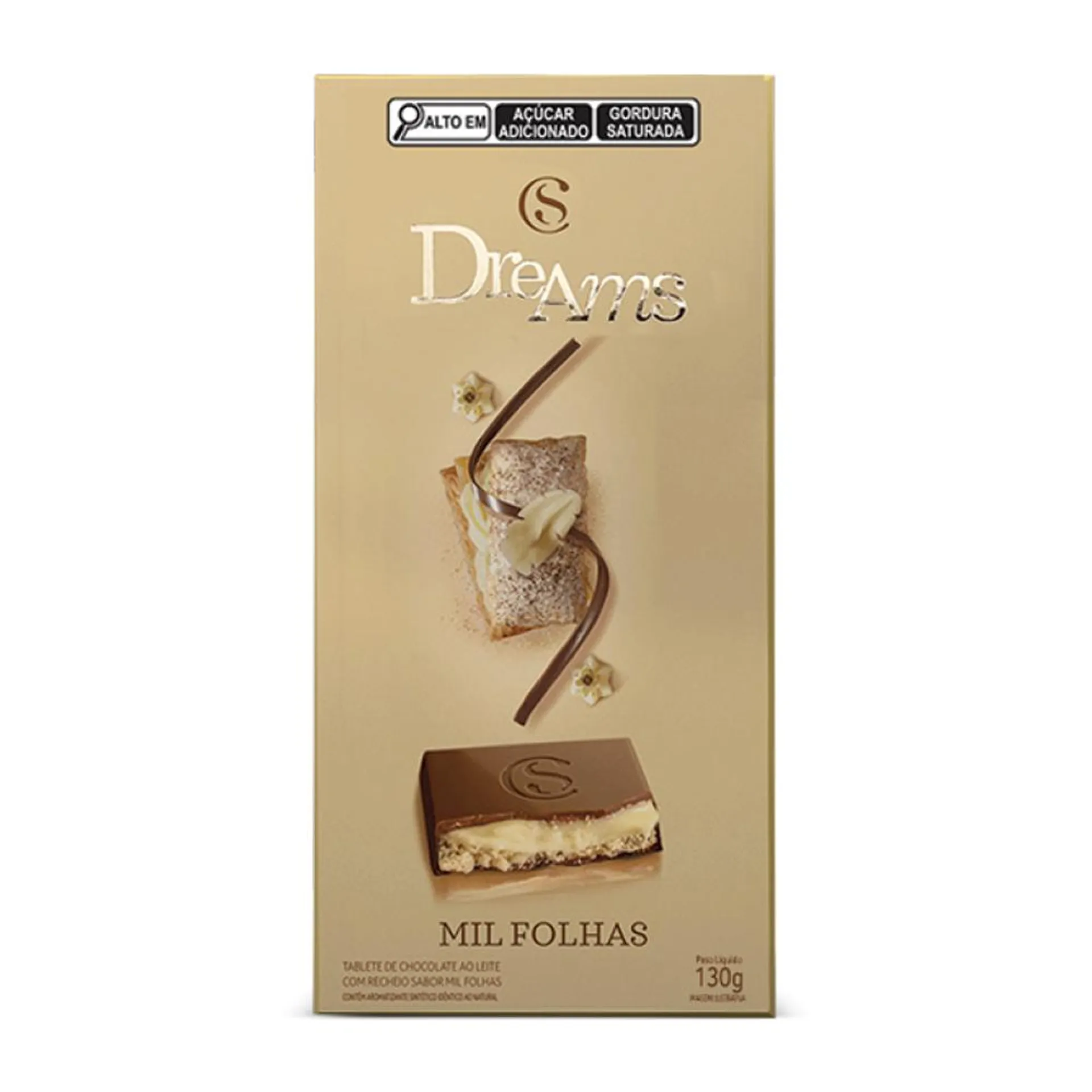 Tablete Dreams Mil-Folhas 130g