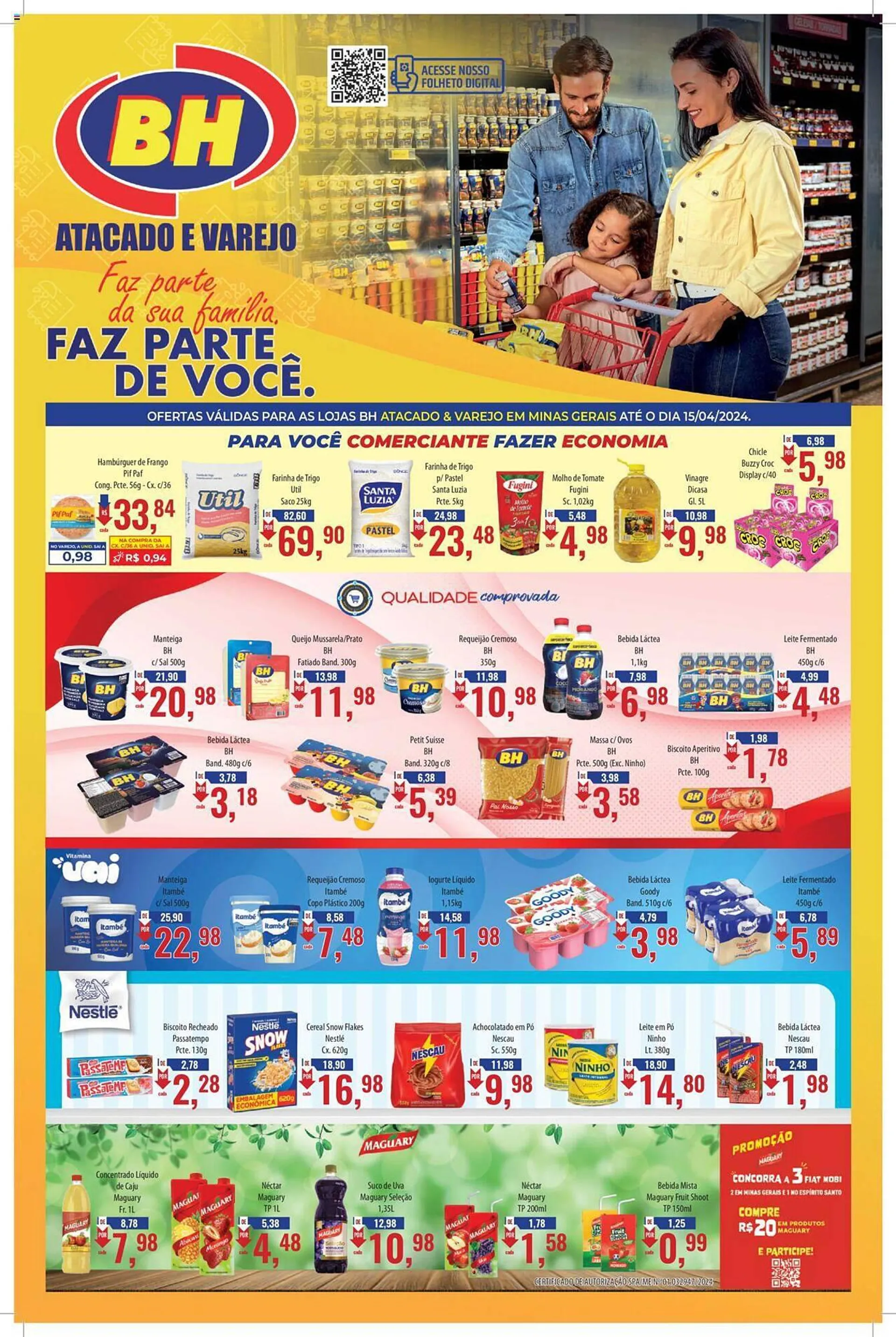 Encarte de Catálogo Supermercados BH 2 de abril até 15 de abril 2024 - Pagina 