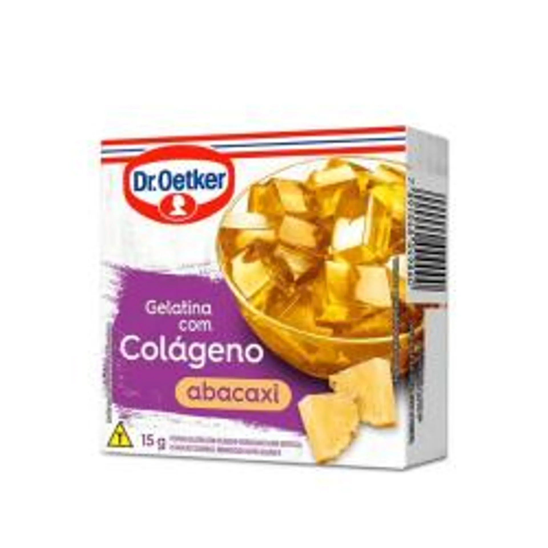 Gelatina Oetker C/colageno 15g Abacaxi