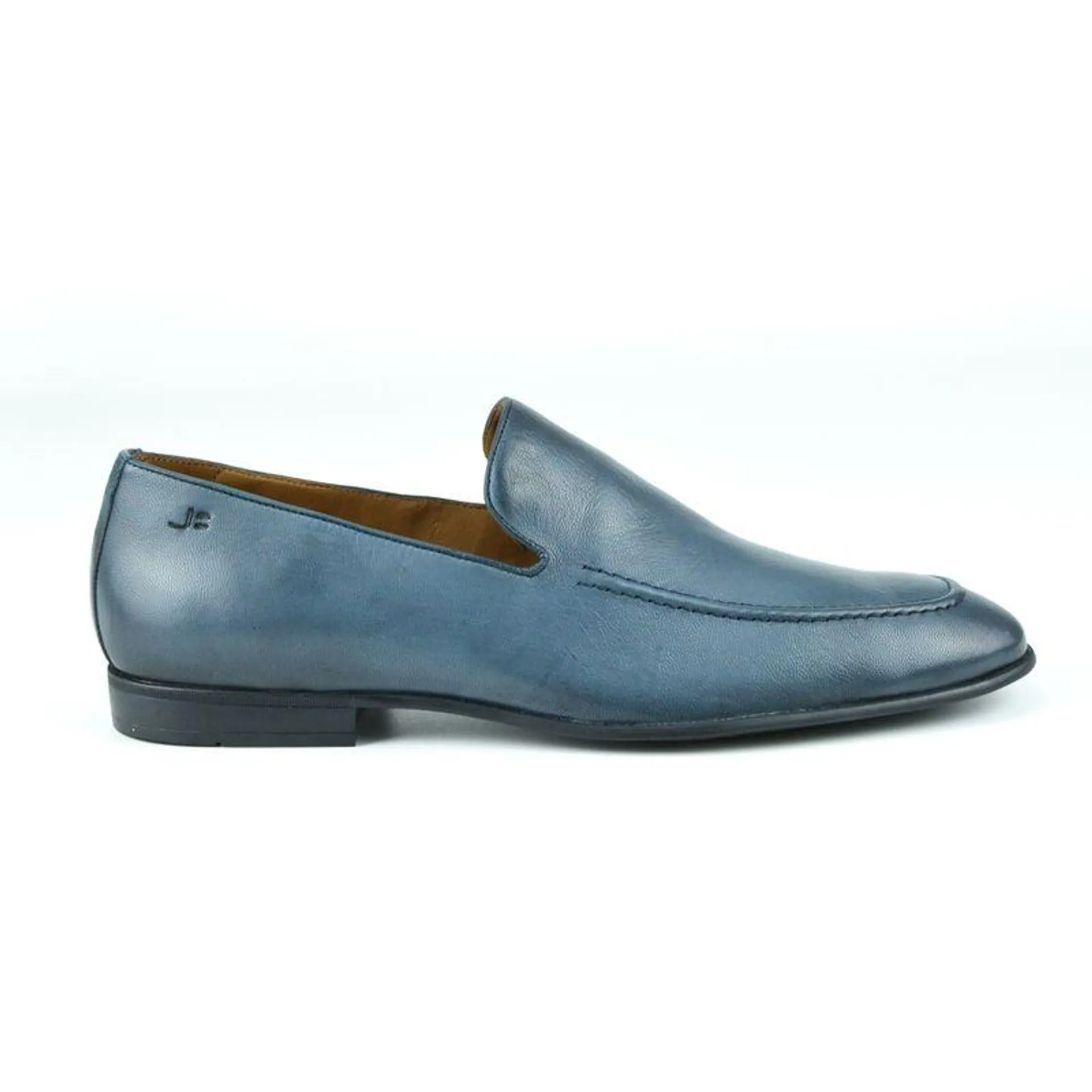 Loafer Masculino Azul Couro