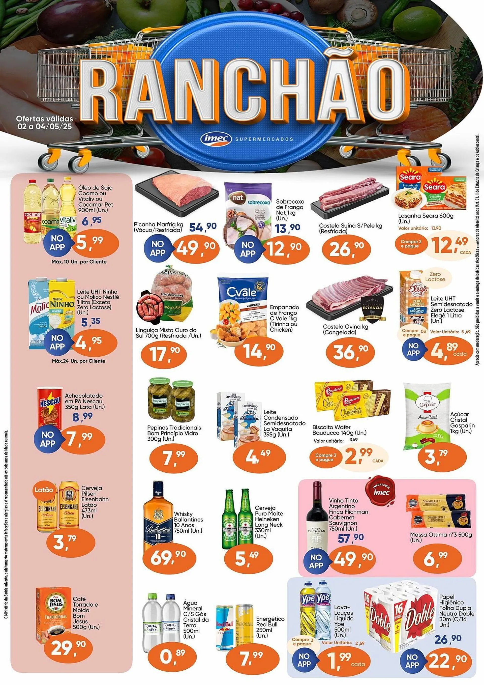 Encarte de Catálogo Imec Supermercados 1 de maio até 4 de maio 2025 - Pagina 1