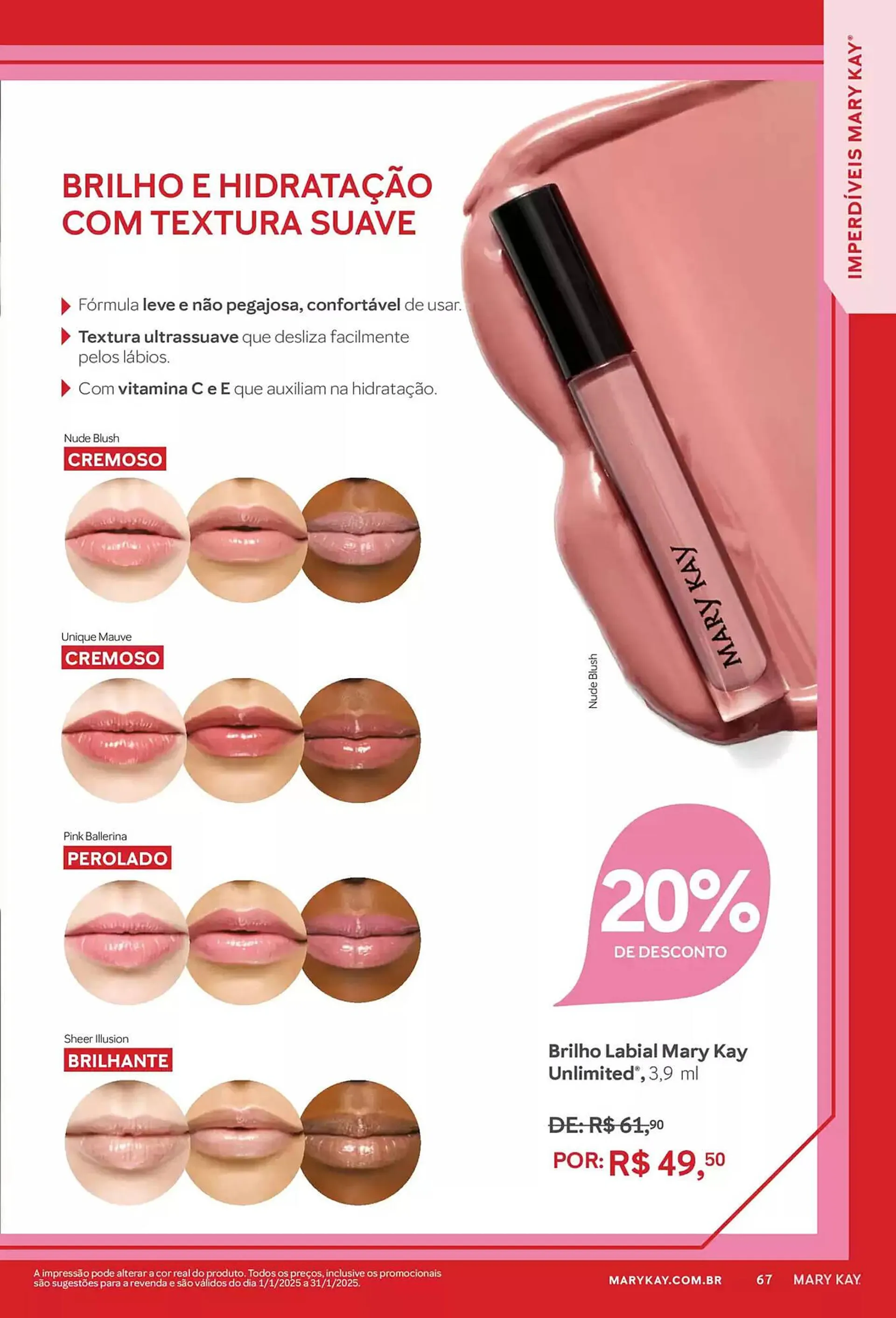 Encarte de Catálogo Mary Kay 3 de janeiro até 3 de julho 2025 - Pagina 67