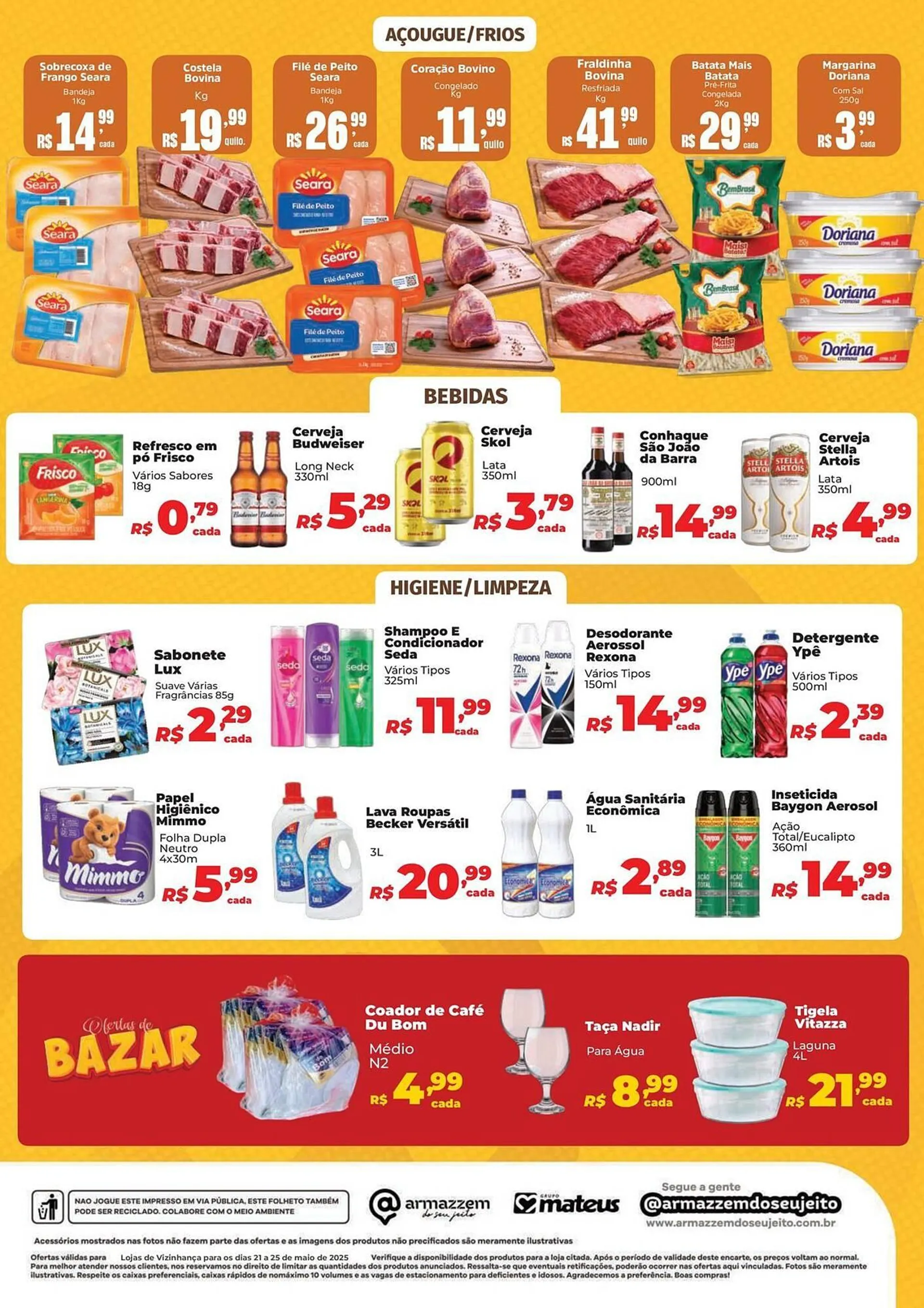 Encarte de Catálogo Supermercados Mateus 21 de maio até 25 de maio 2025 - Pagina 2