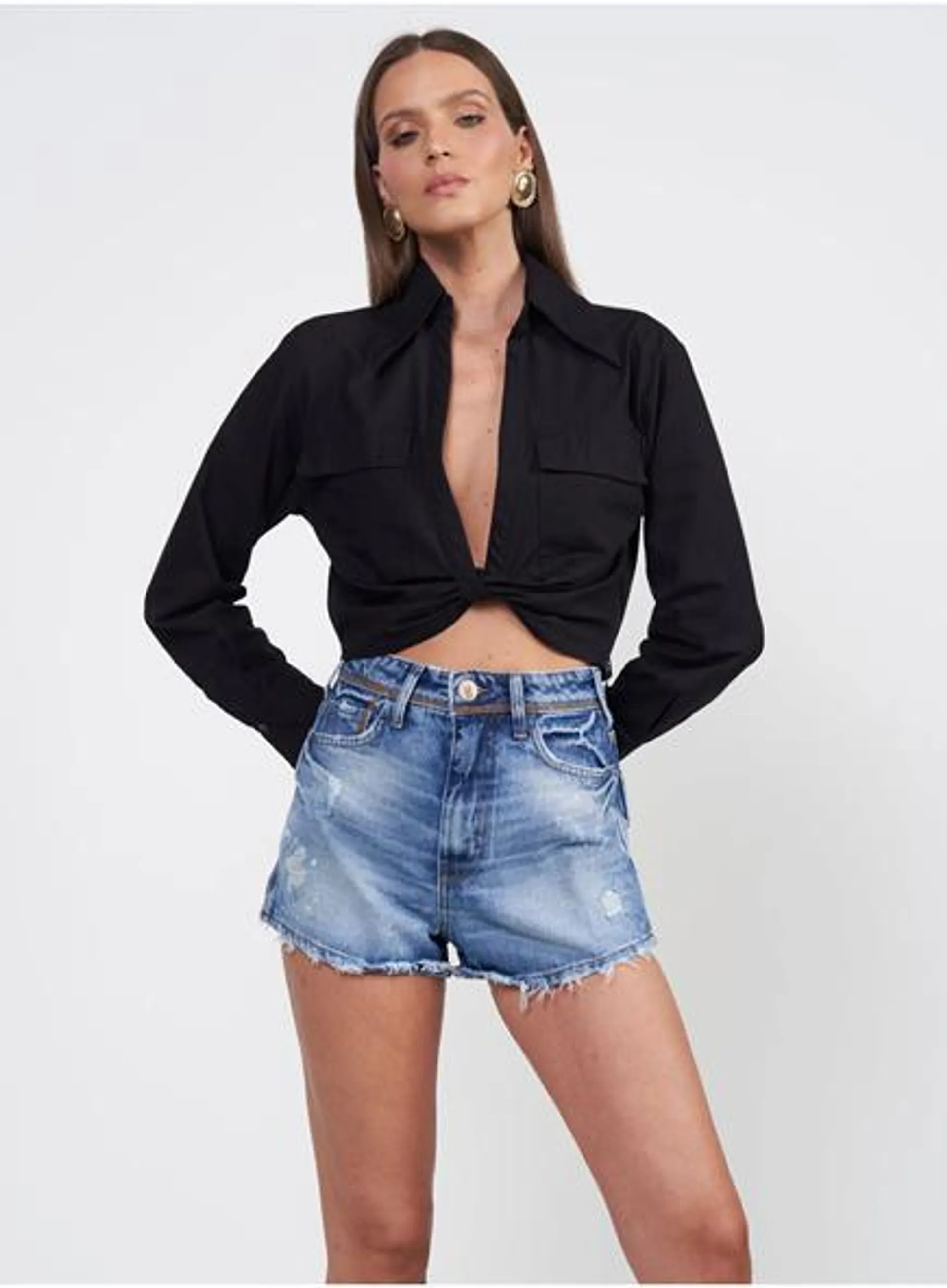Camisa Manga Longa Oversized