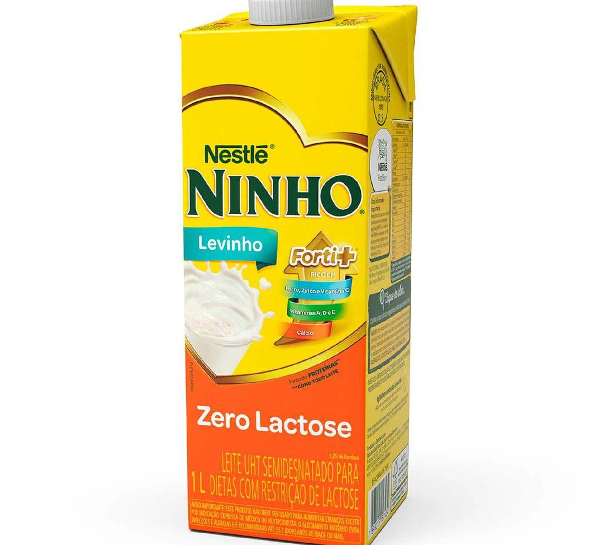 Leite Semidesnatado Ninho Vitaminado Zero Lactose 1 L