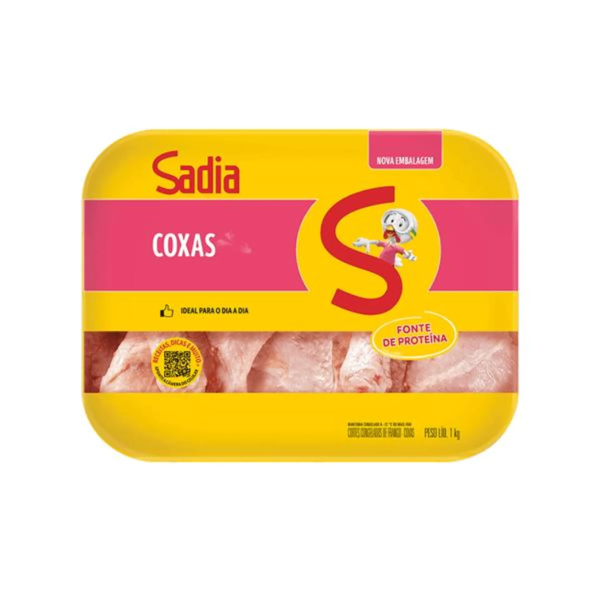 Coxa de Frango Congelada Sadia Bandeja 1kg