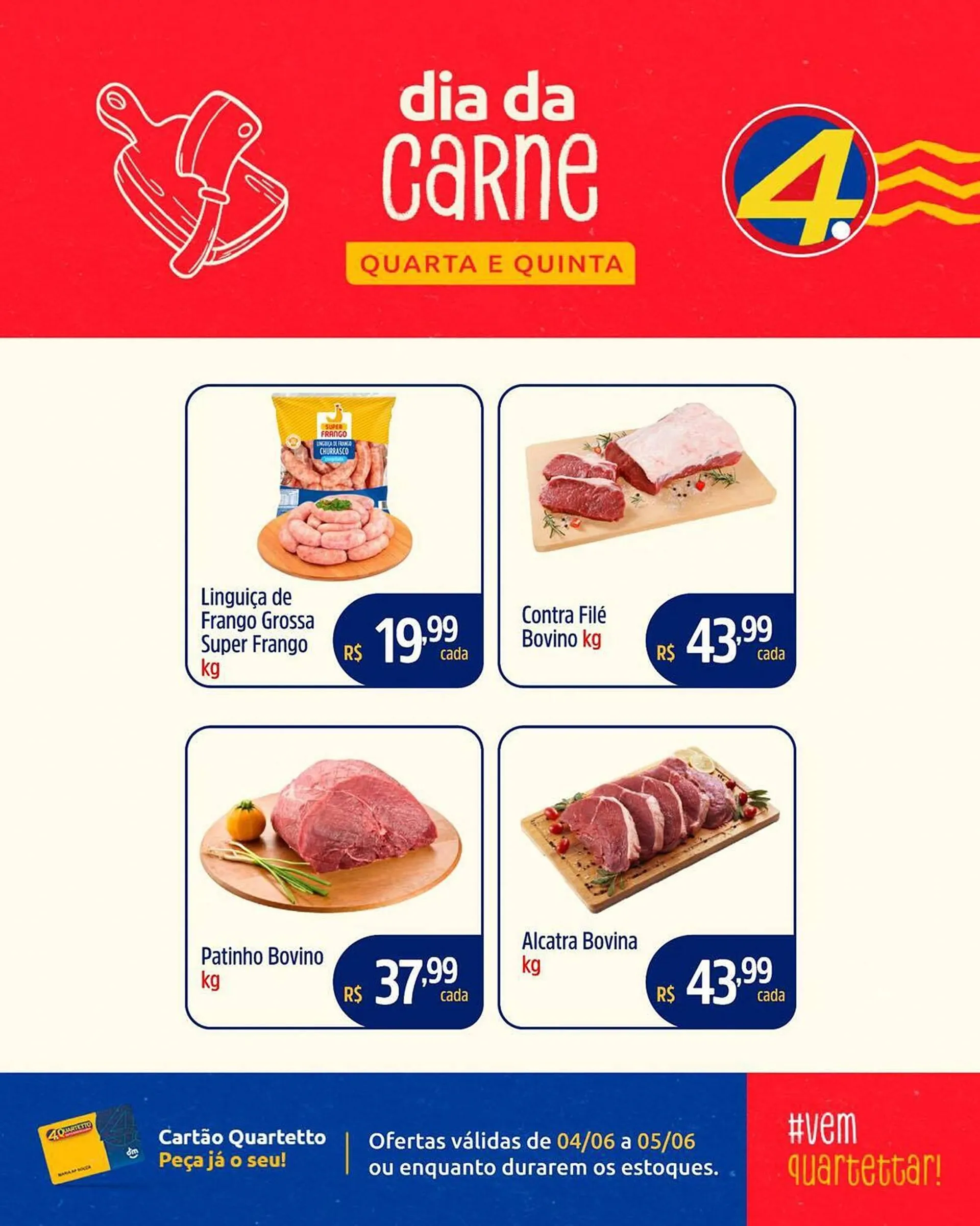 Encarte de Catálogo Quartetto Supermercados 4 de junho até 5 de junho 2025 - Pagina 2