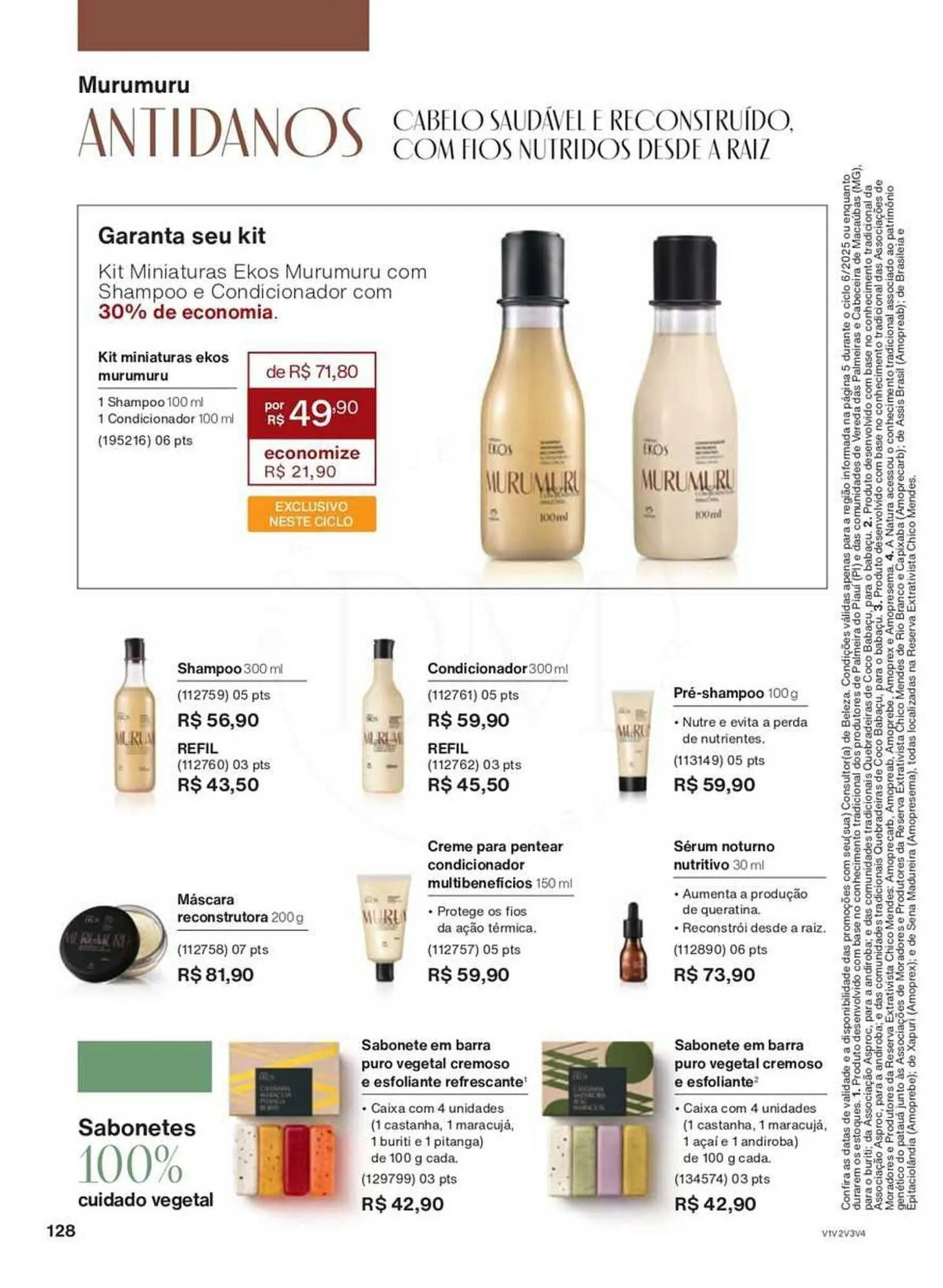 Encarte de Catálogo Natura 28 de abril até 31 de maio 2025 - Pagina 128