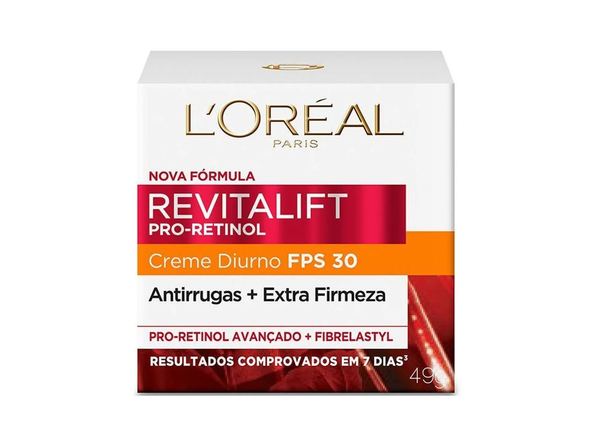 Creme Hidratante Facial Anti-idade L'Oréal Paris Revitalift Pro-Retinol Diurno FPS30 49g