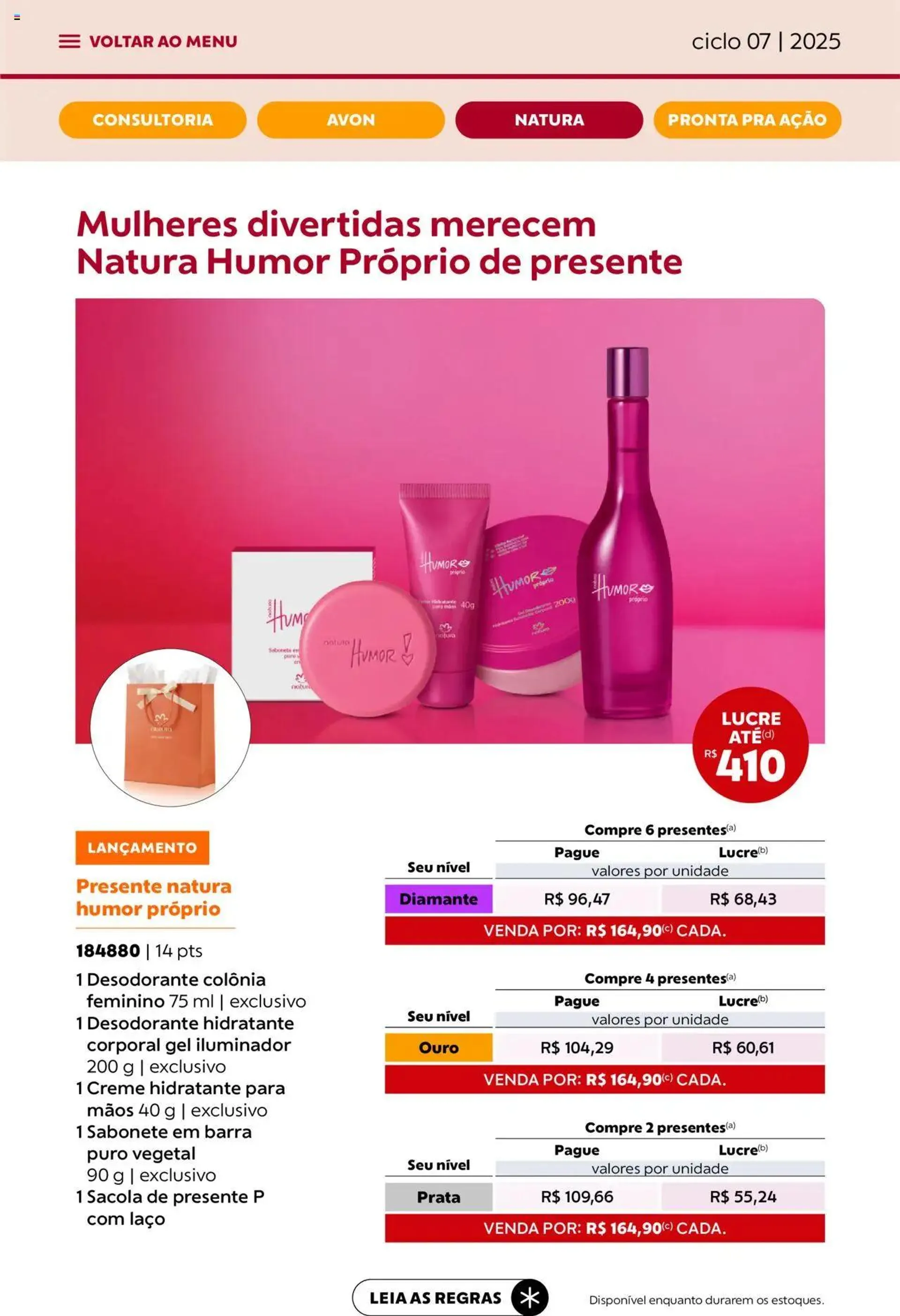 Encarte de Avon - Campanha 07: Minha Consultoria 3 de abril até 1 de maio 2025 - Pagina 51