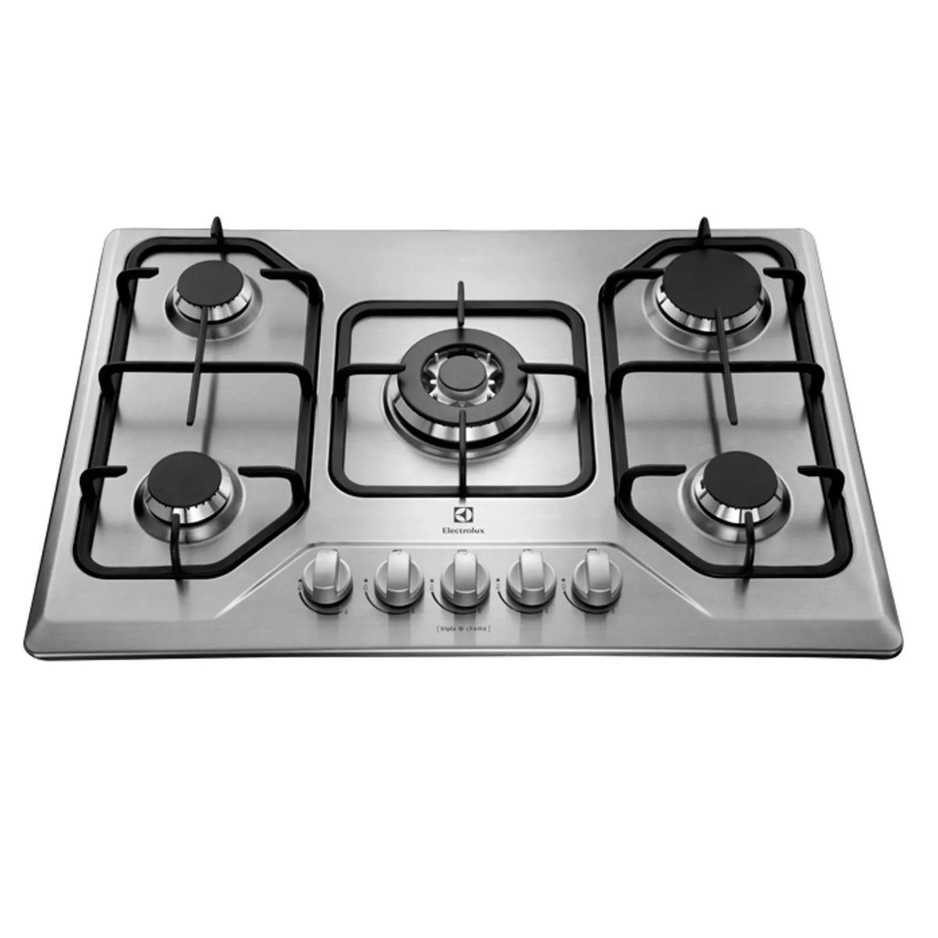 Cooktop 5 Bocas Electrolux a Gás Inox com Tripla Chama (GT75X) - Bivolt