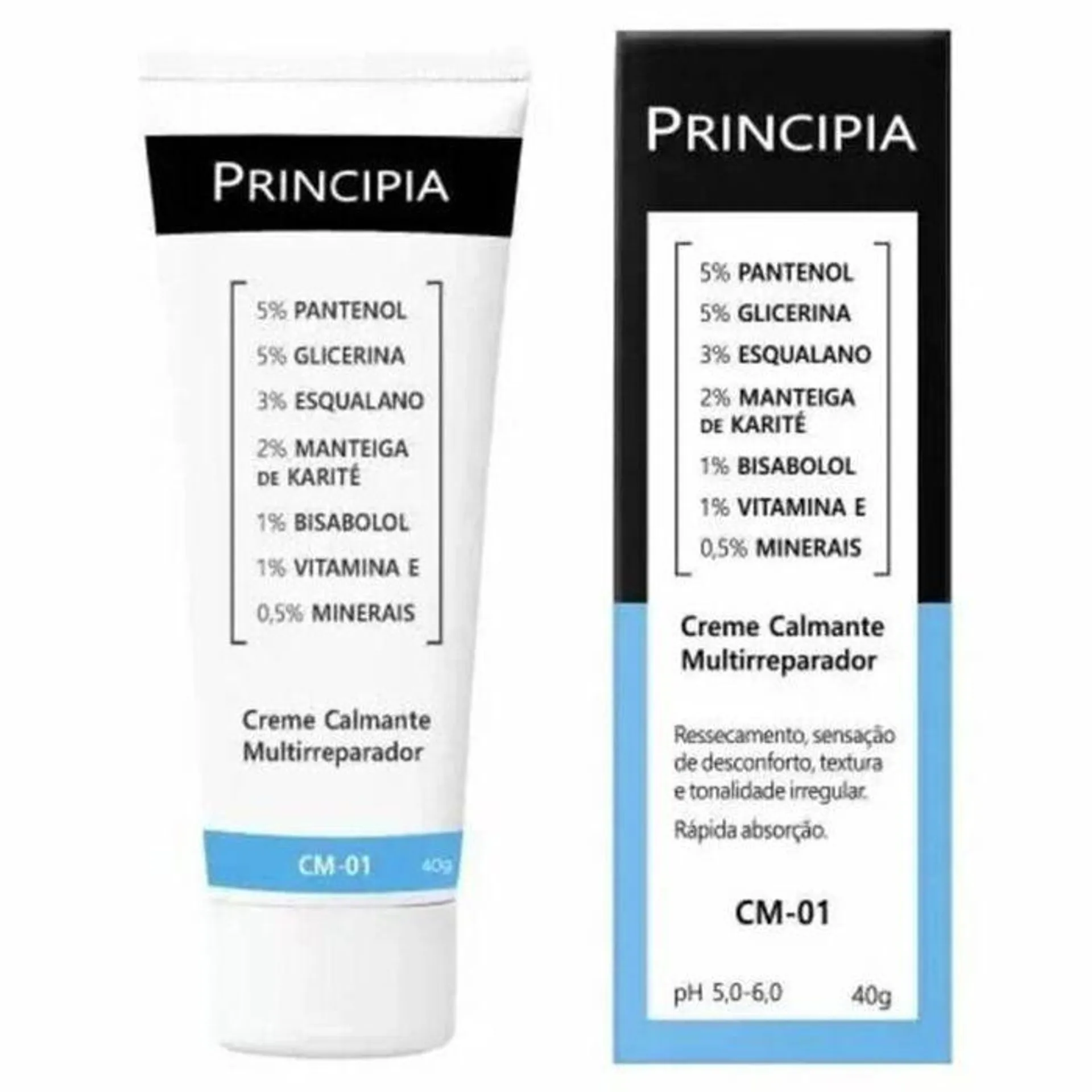 Creme Calmante Multirreparador CM-01 Principia 40g