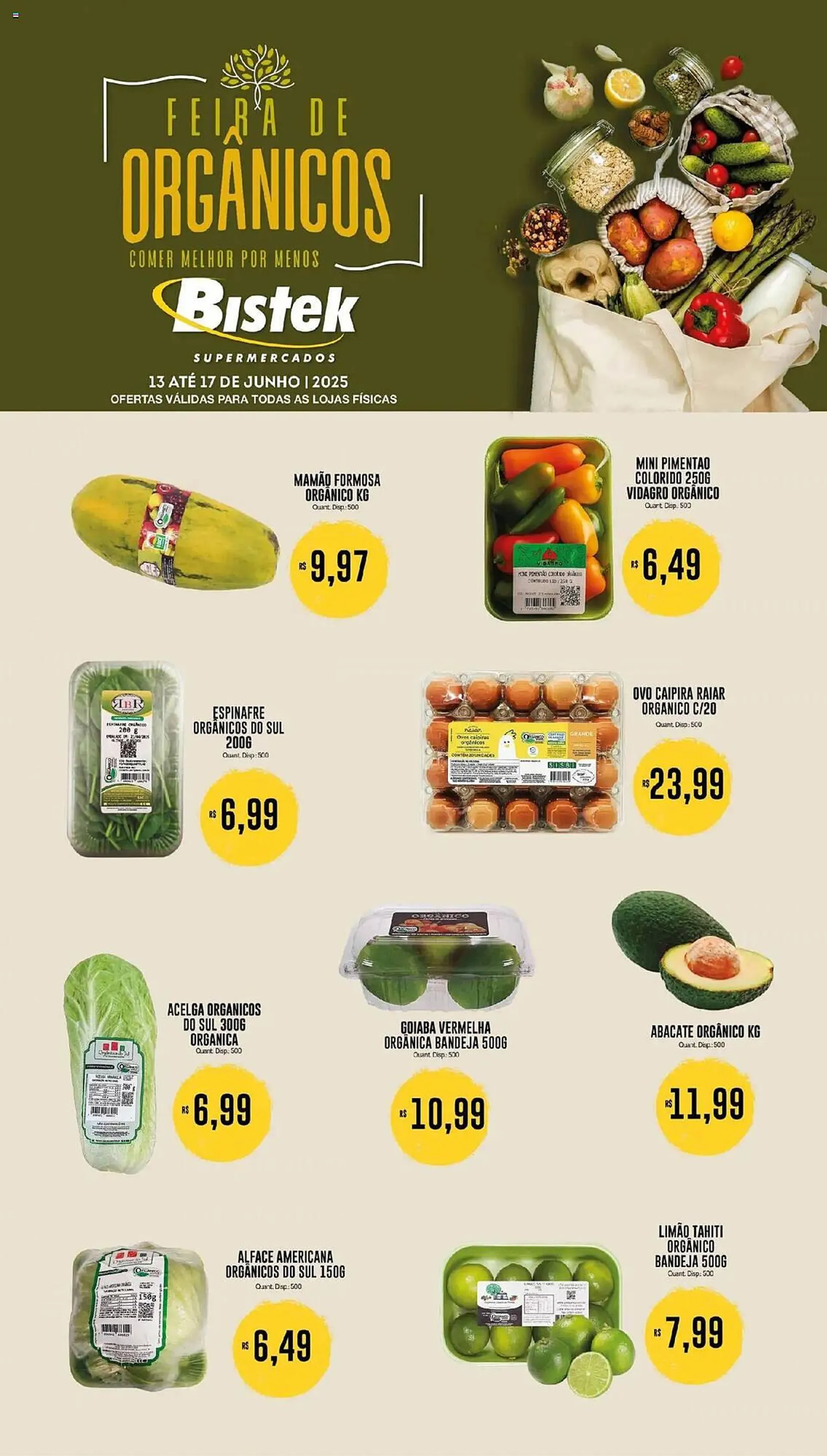 Encarte de Catálogo Bistek Supermercados 13 de junho até 17 de junho 2025 - Pagina 1