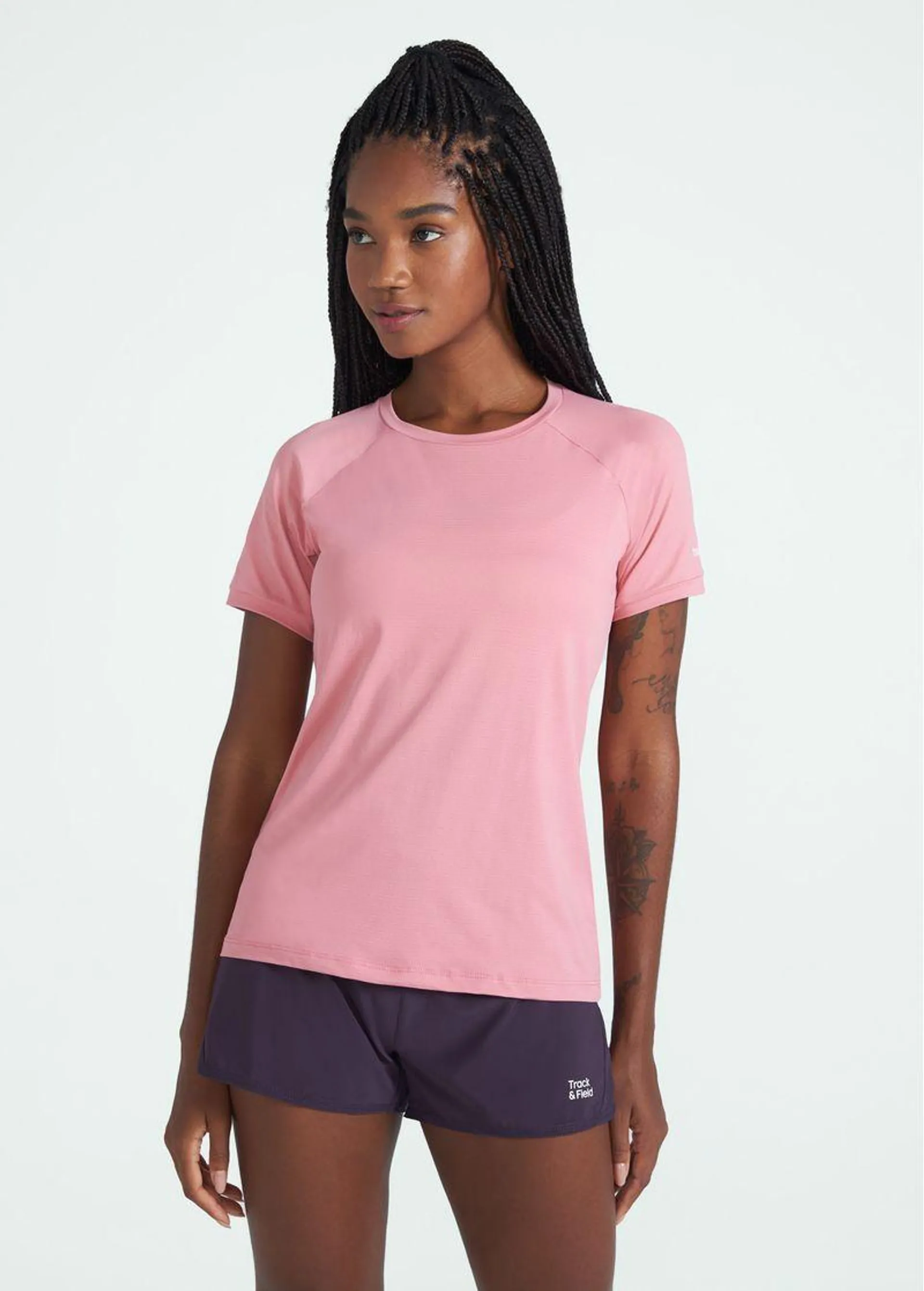 Camiseta Feminina Manga Curta Uv Mesh