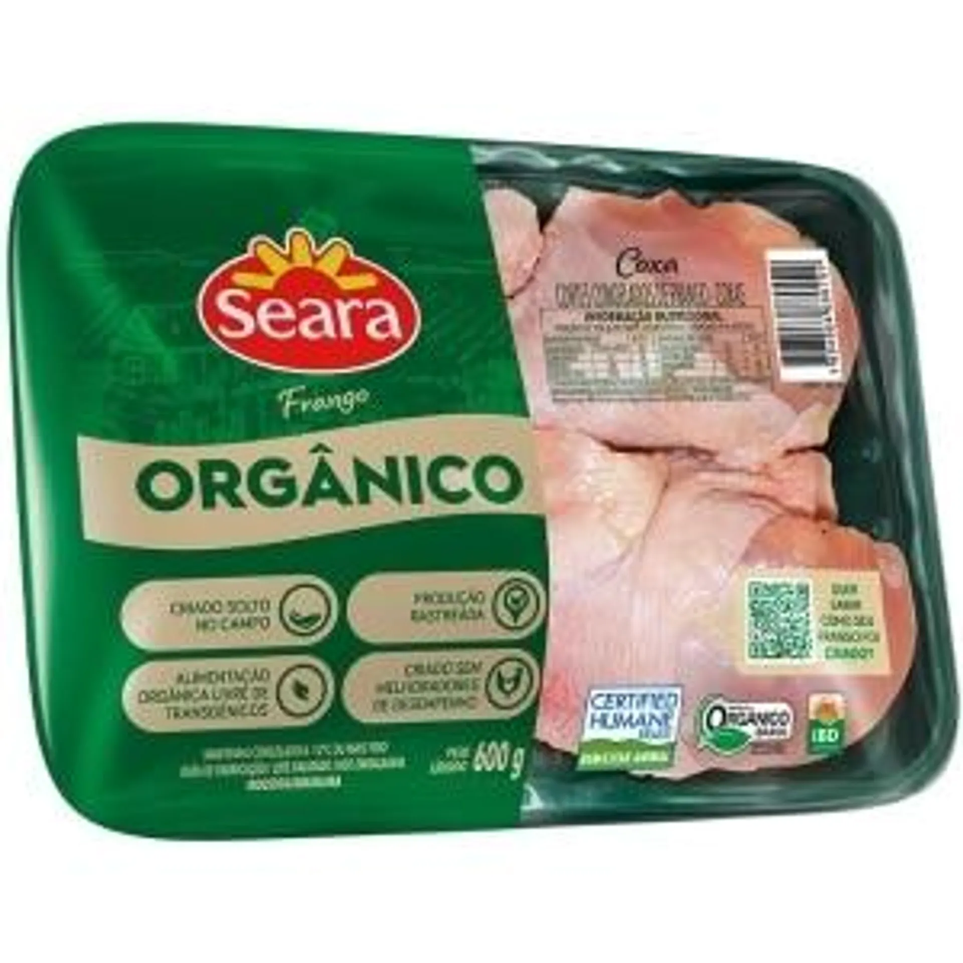 Coxa de Frango Seara Orgânico 600g