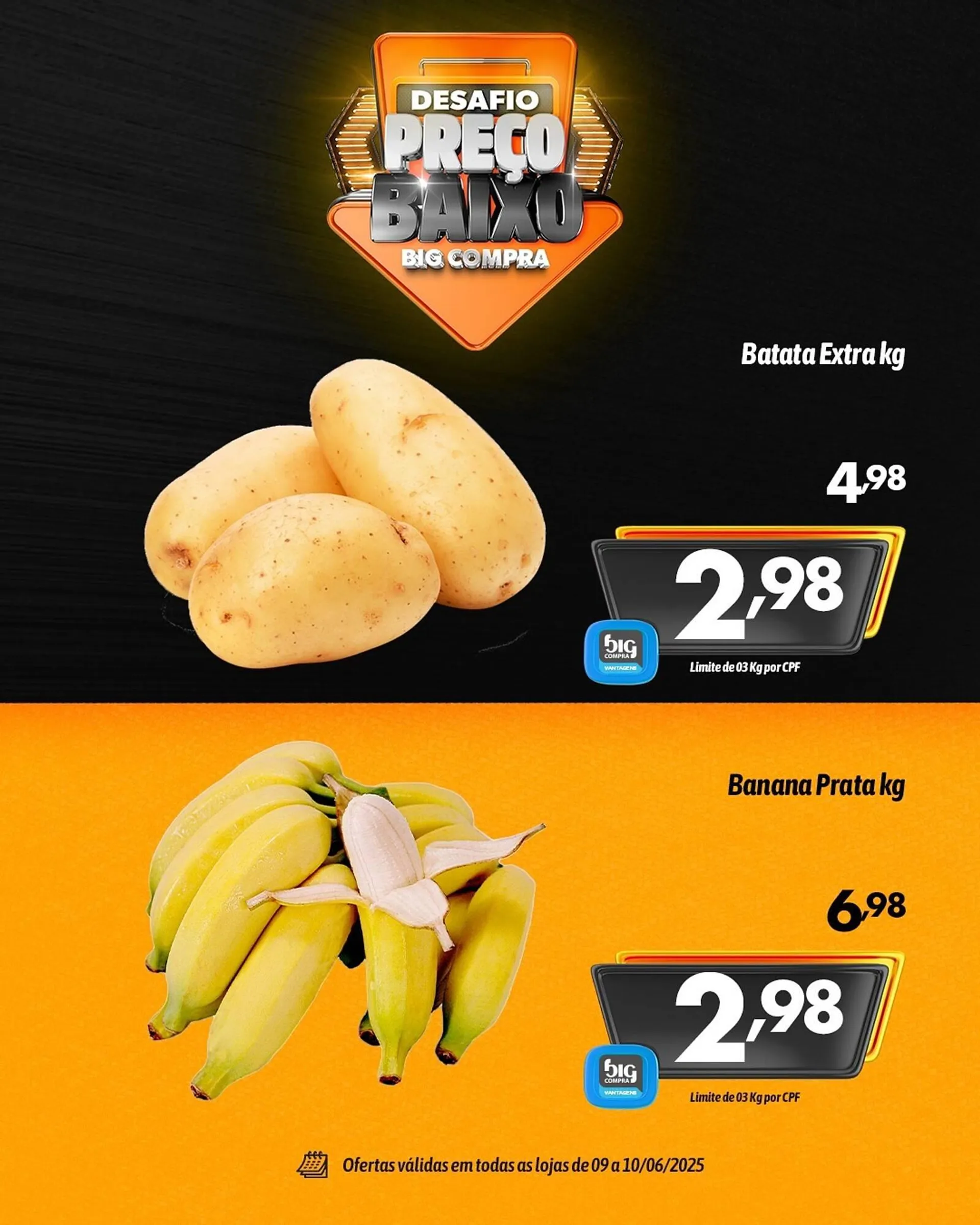Encarte de Catálogo Supermercados Big Compra 9 de junho até 10 de junho 2025 - Pagina 3