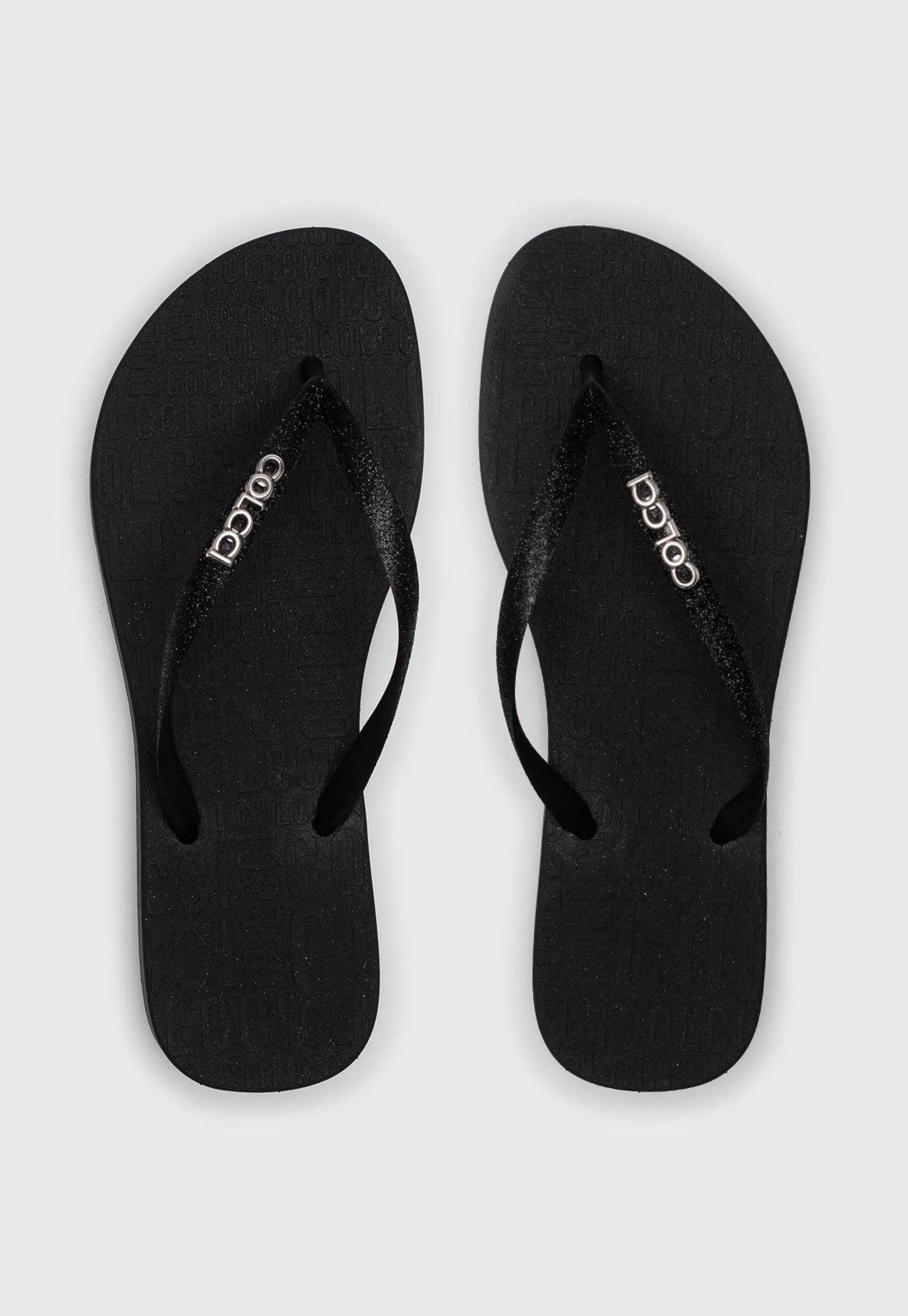 Chinelo Colcci Logo Preto