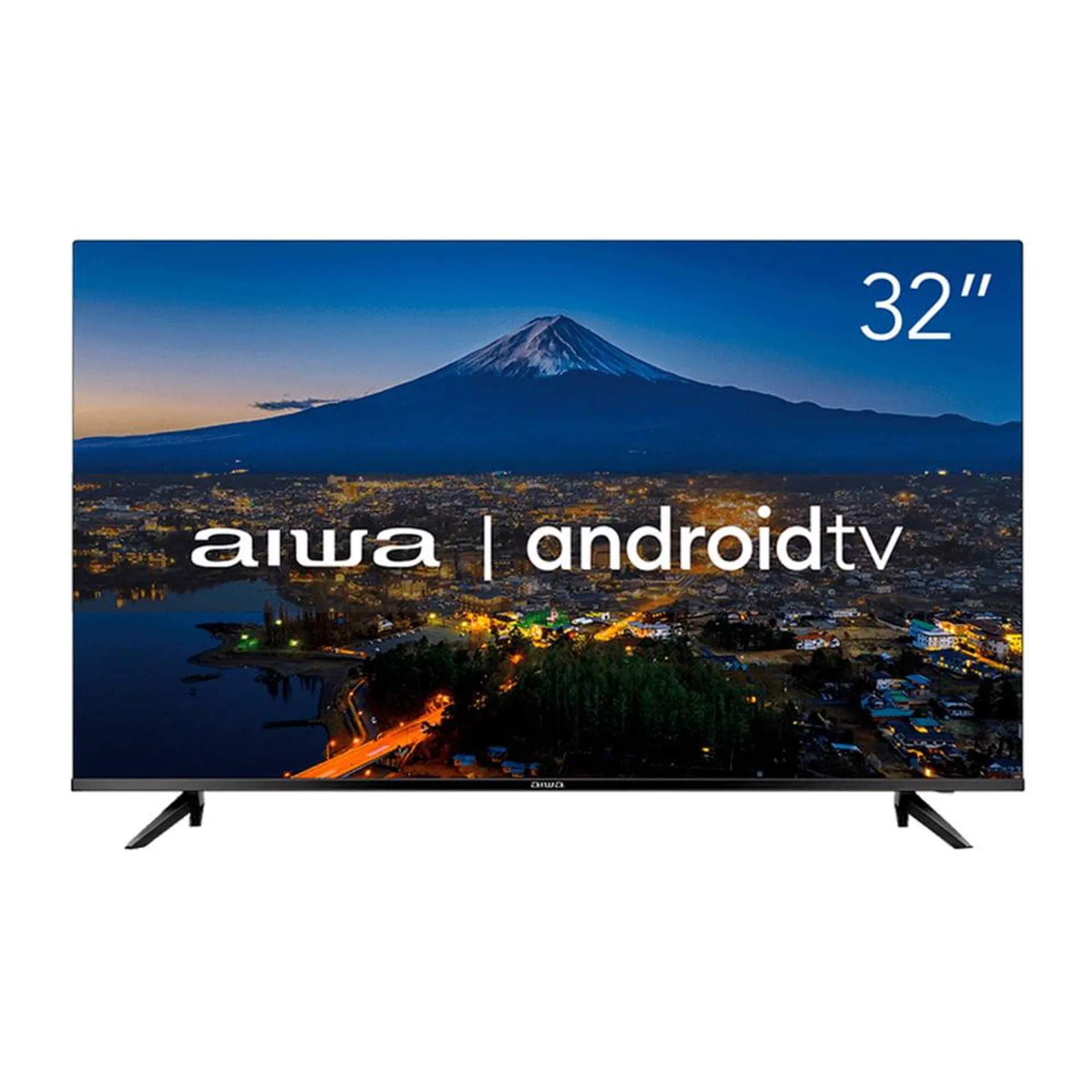 Smart Tv 32 Polegadas Aiwa Led AWS-TV-32-BL-02-A Comando de Voz, Dolby Áudio Android Hd