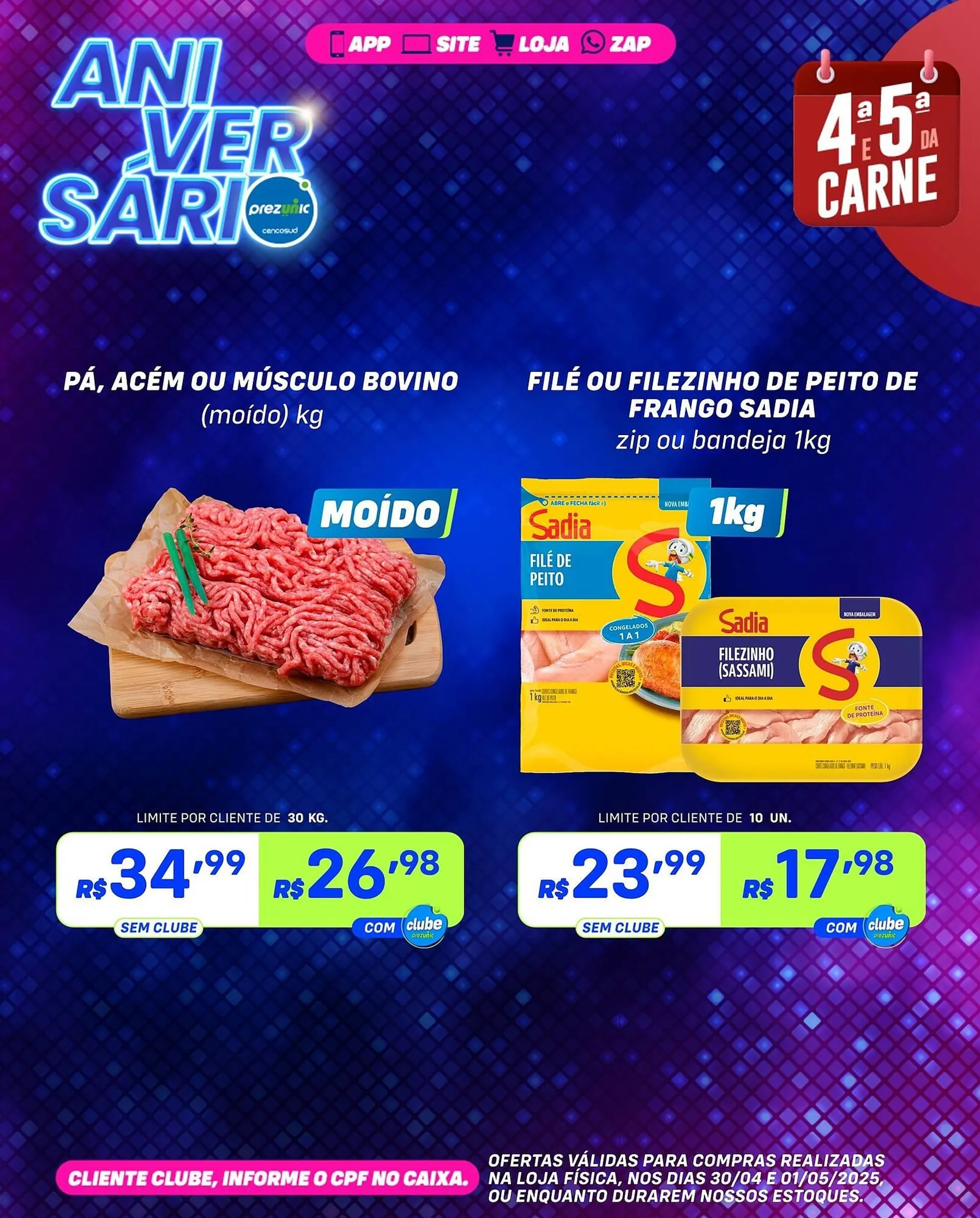 Encarte de Catálogo Prezunic 30 de abril até 1 de maio 2025 - Pagina 2