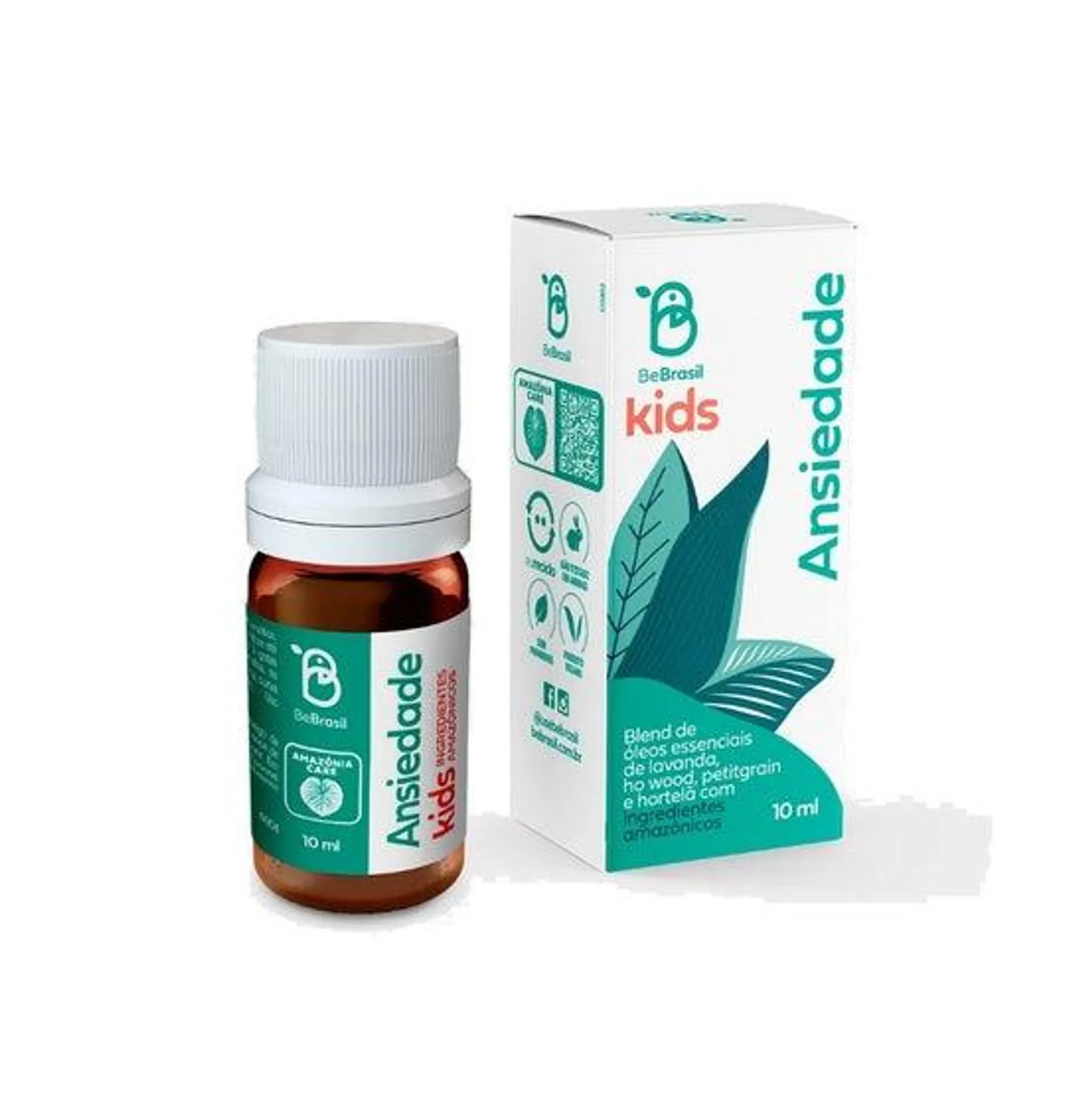 Óleo Corporal Infantil Bebrasil Blend Kids Ansiedade 10ml