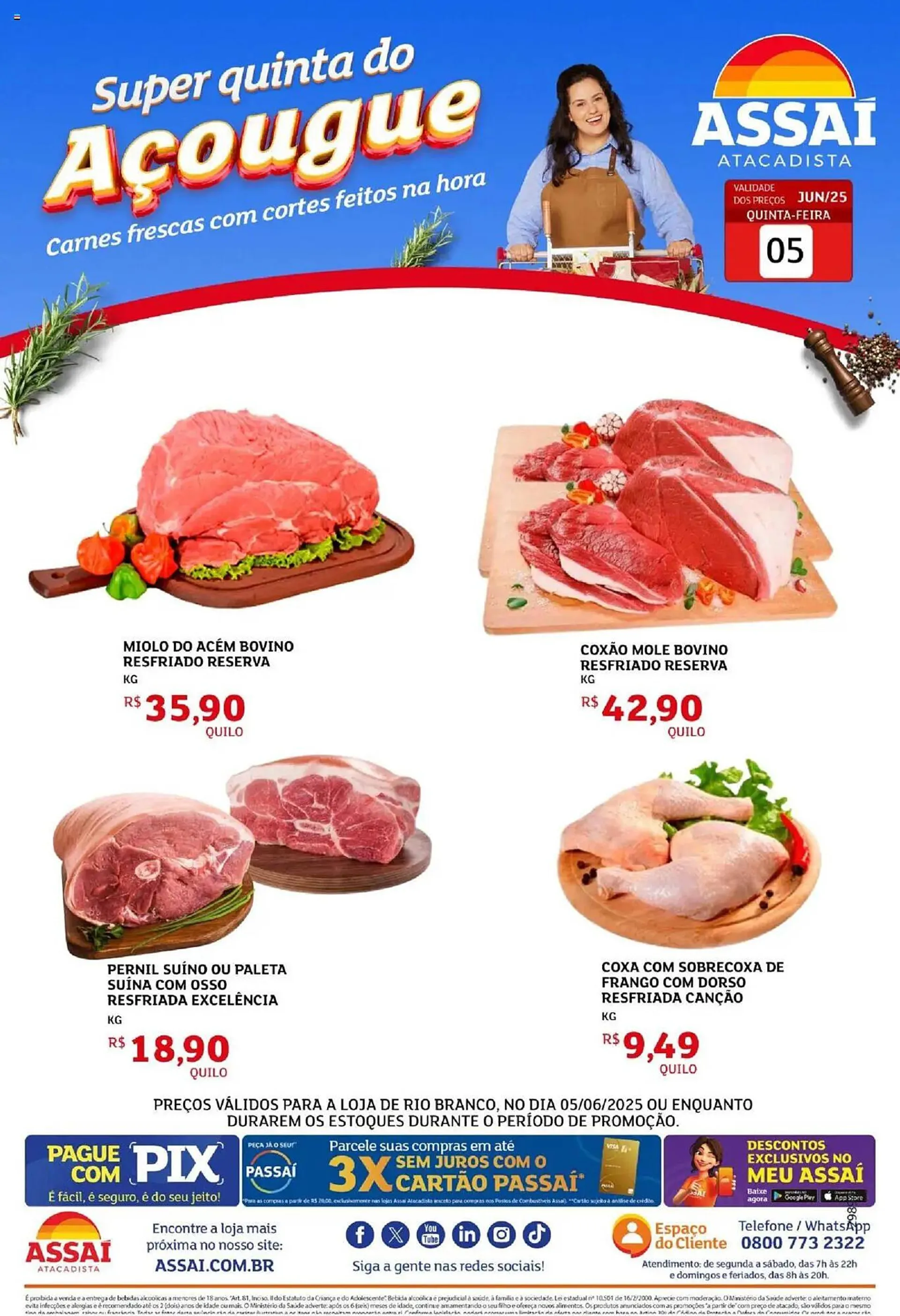 Encarte de Catálogo Assaí Atacadista 5 de junho até 6 de junho 2025 - Pagina 1