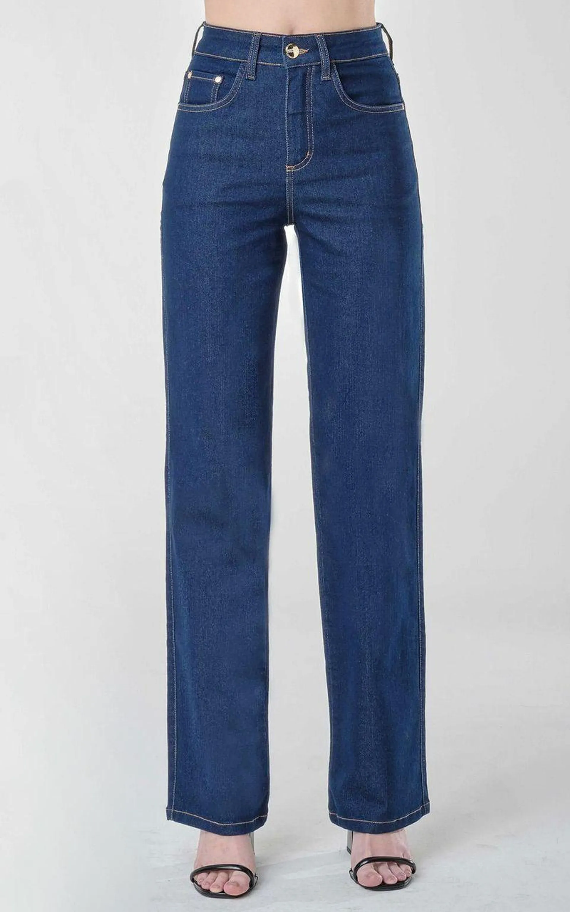 Calça Jeans Reta Feminina - INDIGO