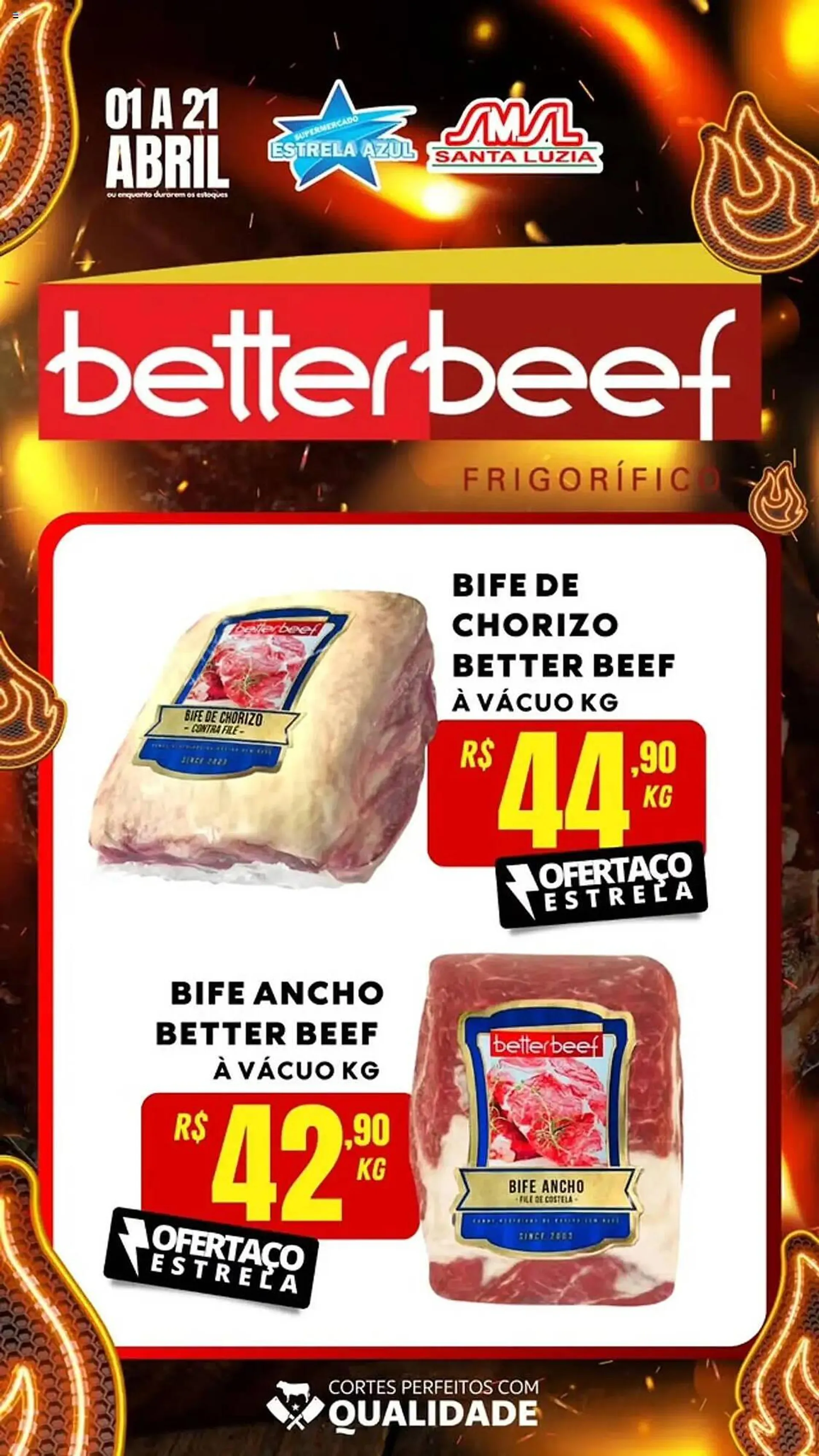 Encarte de Catálogo Supermercado Estrela Azul 1 de abril até 21 de abril 2025 - Pagina 1