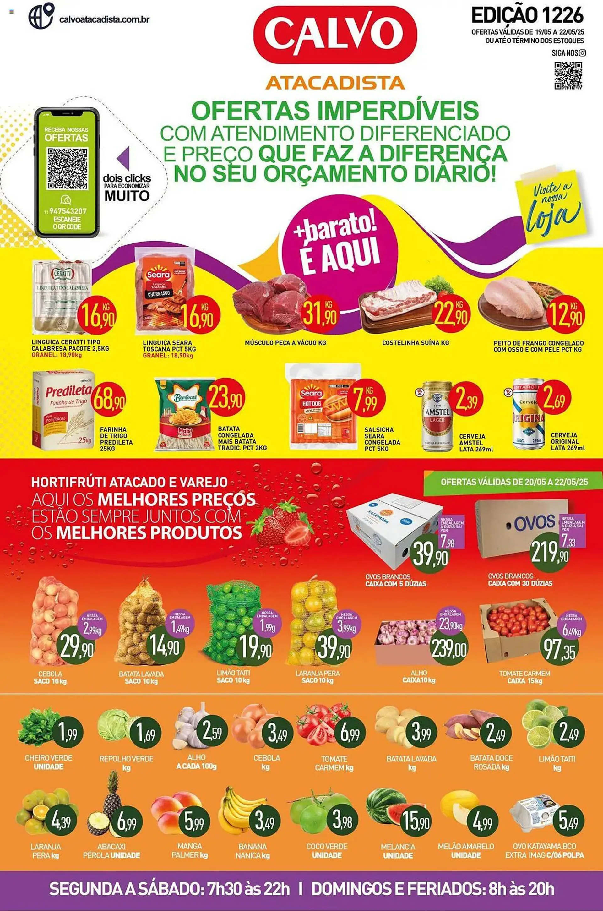Encarte de Catálogo Calvo Atacadista 19 de maio até 23 de maio 2025 - Pagina 1