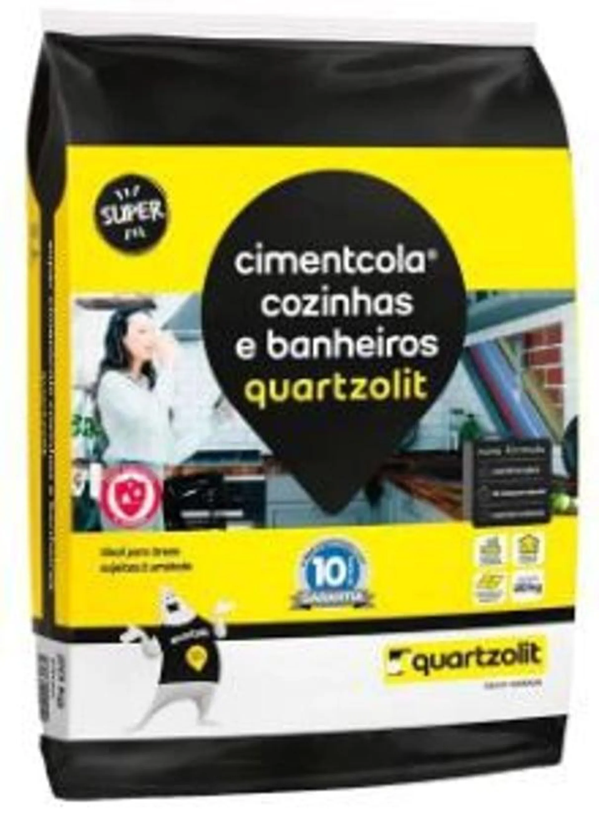 Argamassa para Cozinha e Banheiro 20kg Cinza Quartzolit