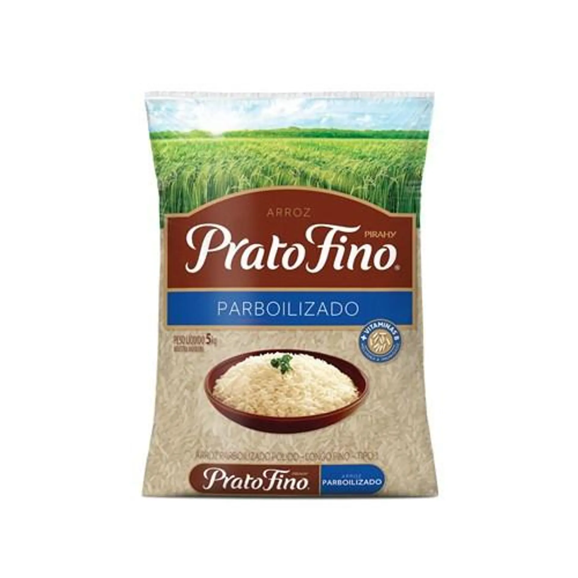 Arroz Parboilizado Tipo 1 Prato Fino Pacote 5kg