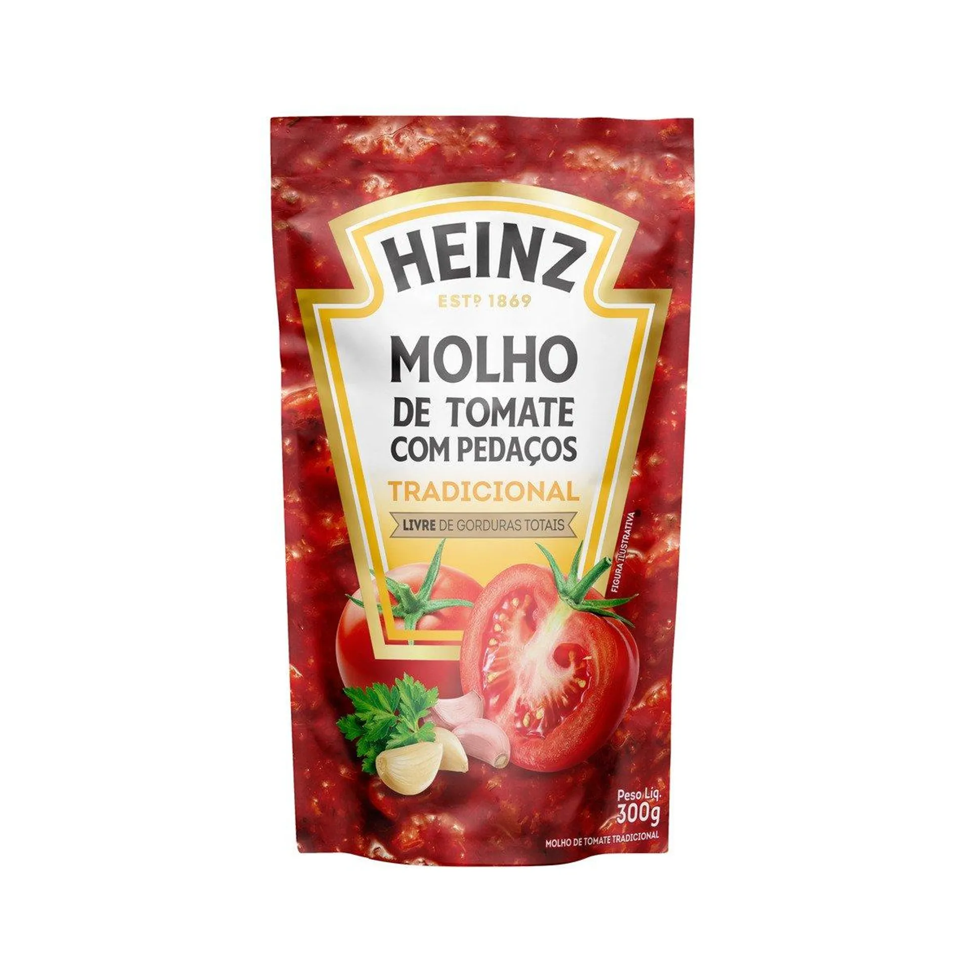 Molho De Tomate Heinz Tradicional Sachê 300g