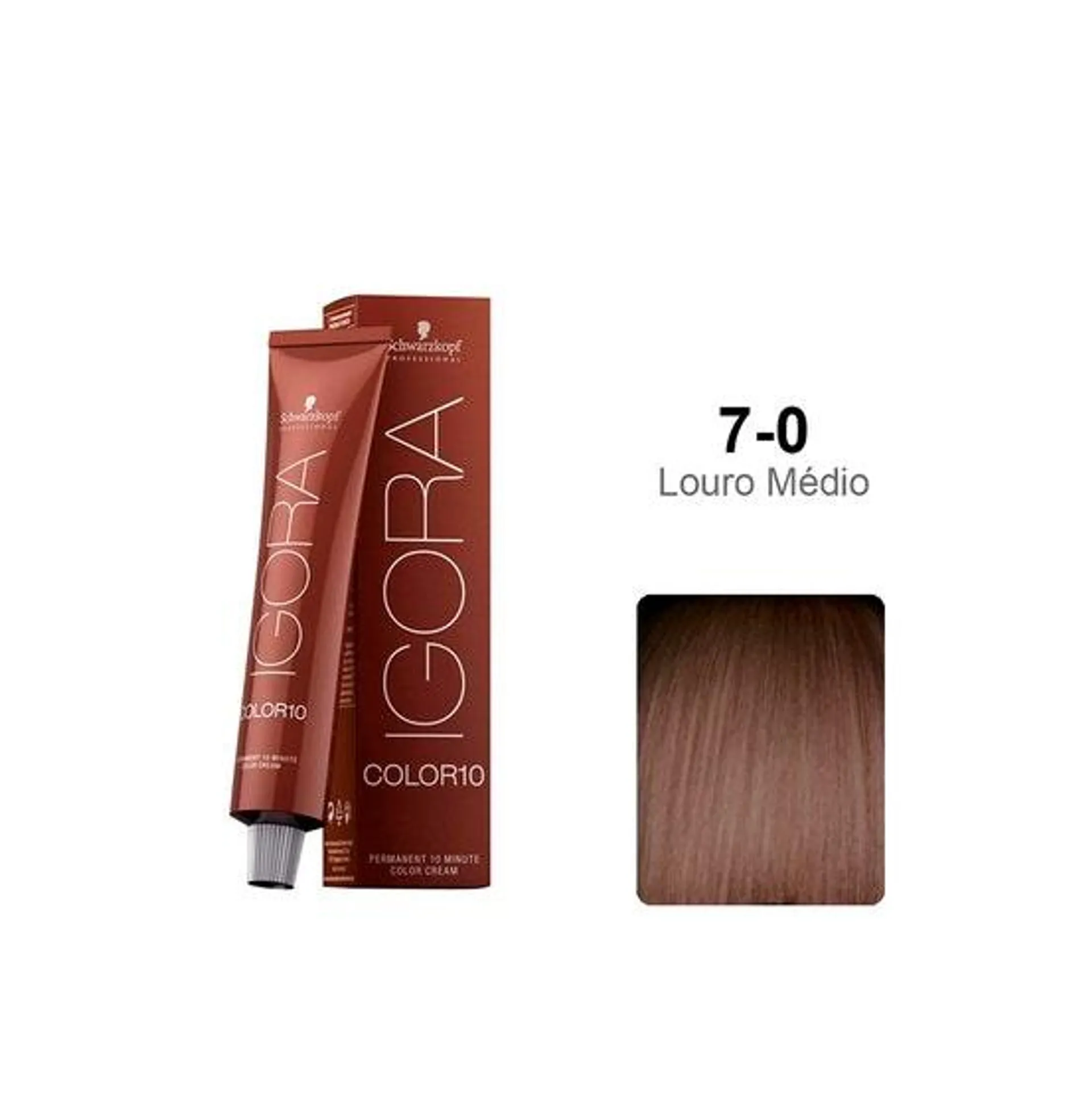 Tintura Schwarzkopf Igora Color10 7.0 Louro Médio