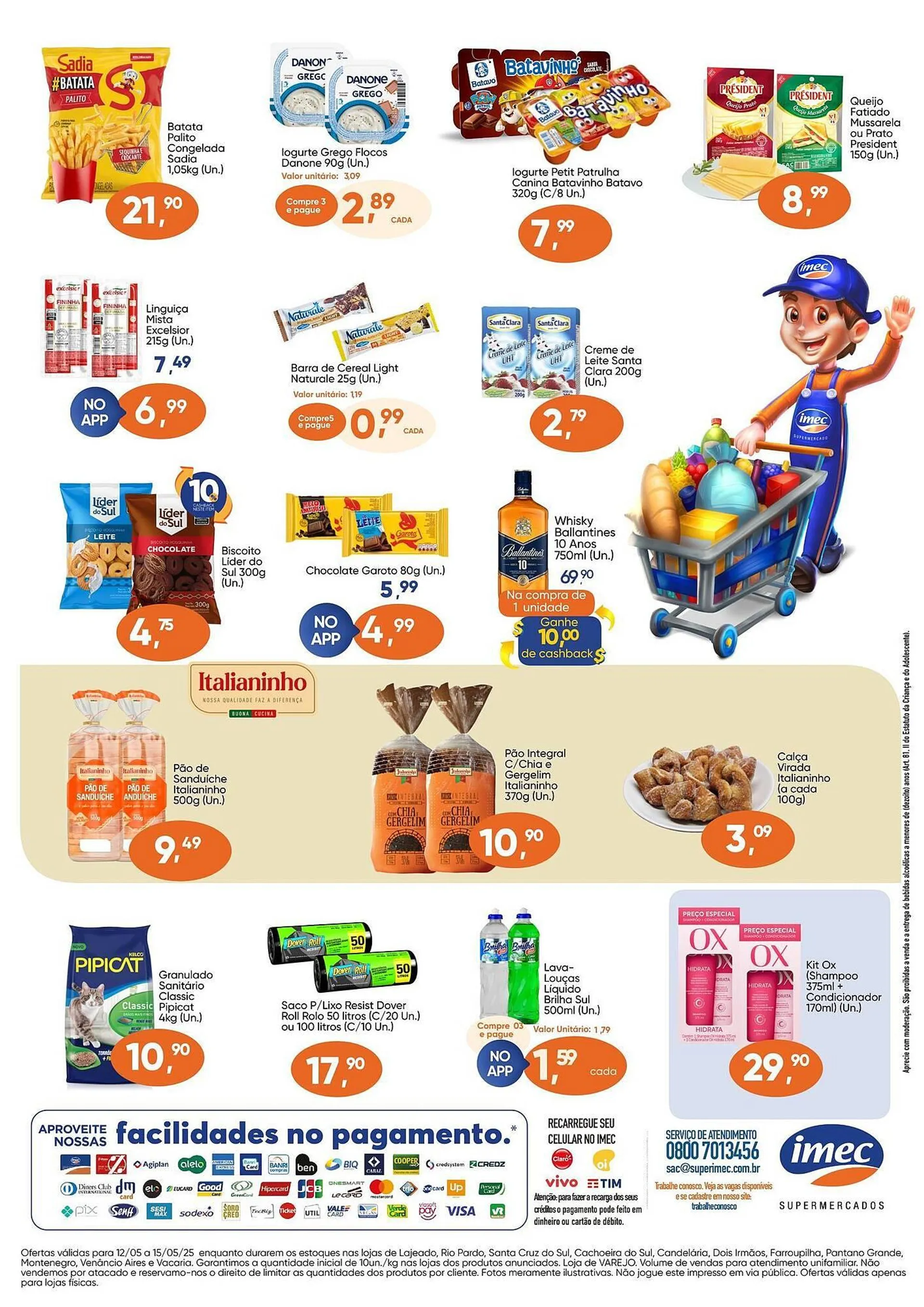 Encarte de Catálogo Imec Supermercados 12 de maio até 15 de maio 2025 - Pagina 2