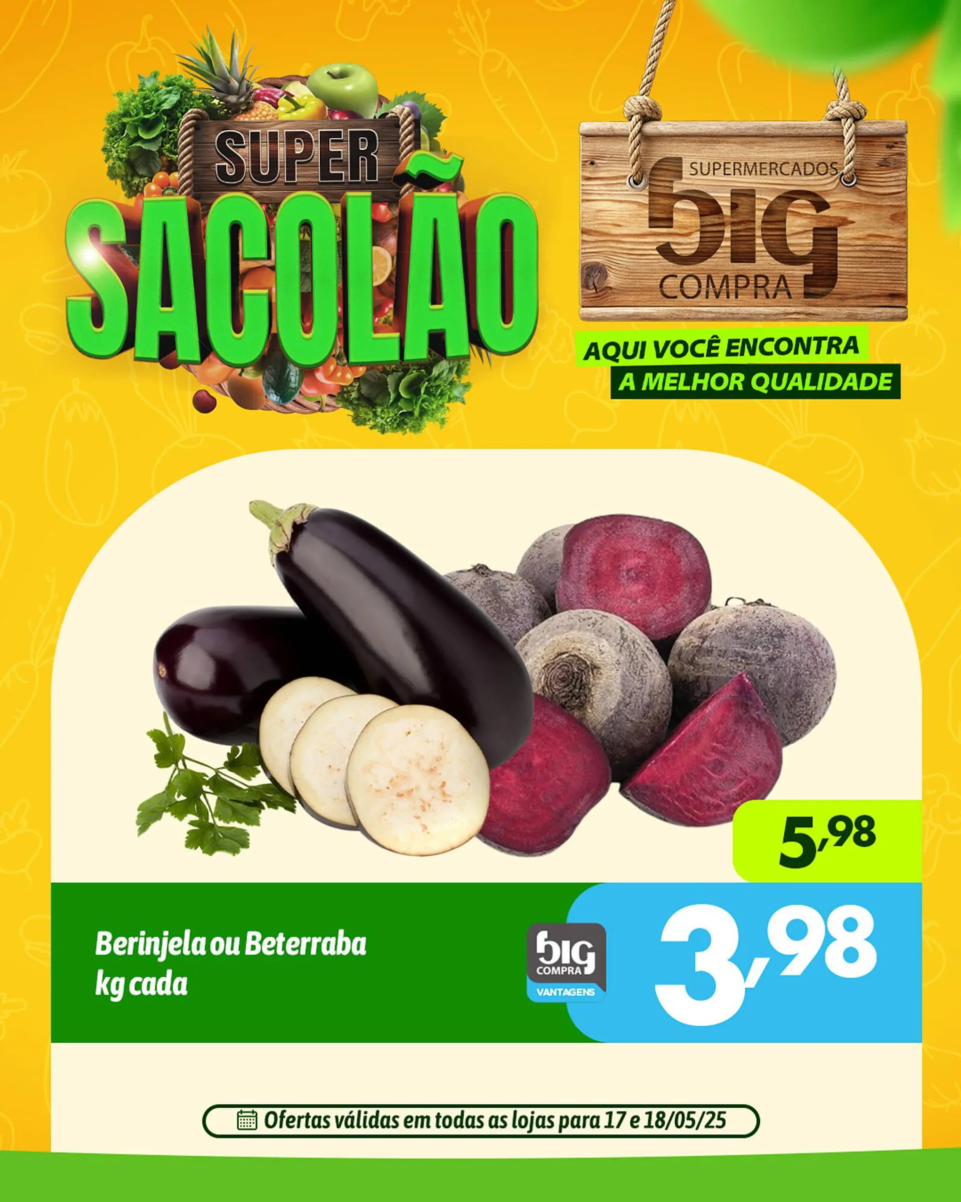Encarte de Catálogo Supermercados Big Compra 17 de maio até 18 de maio 2025 - Pagina 2