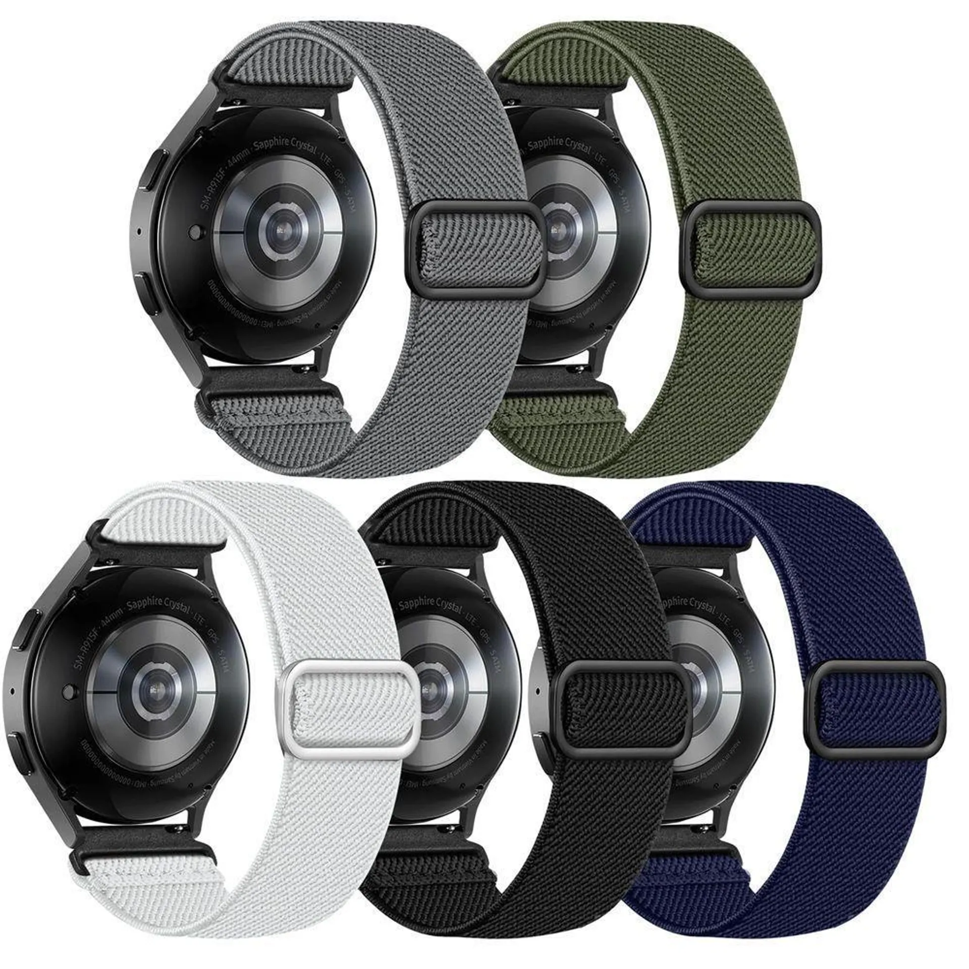 5 Pulseiras De Nylon P- Samsung Galaxy Watch