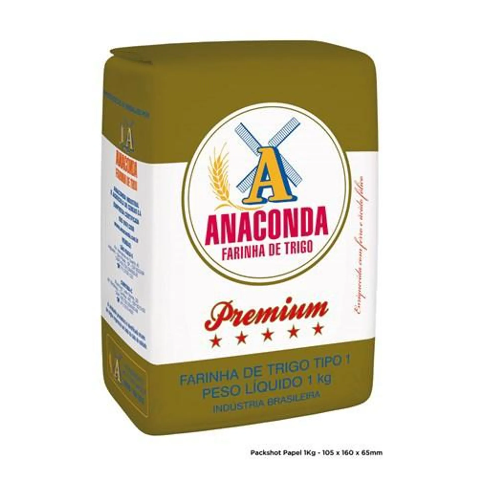 Farinha de Trigo Anaconda Premium Pacote 1kg