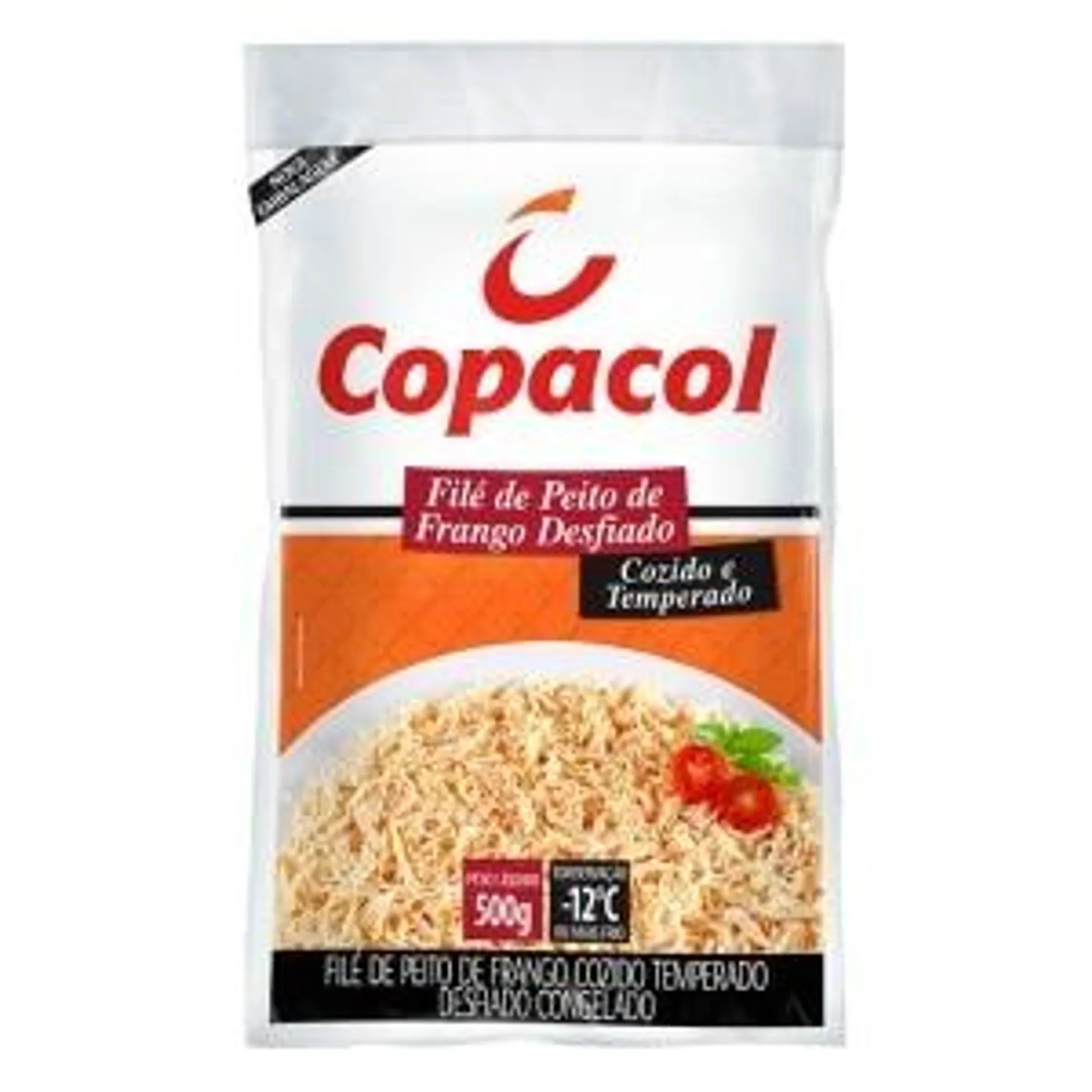 Filé de Peito de Frango Desfiado e Temperado Copacol 400g