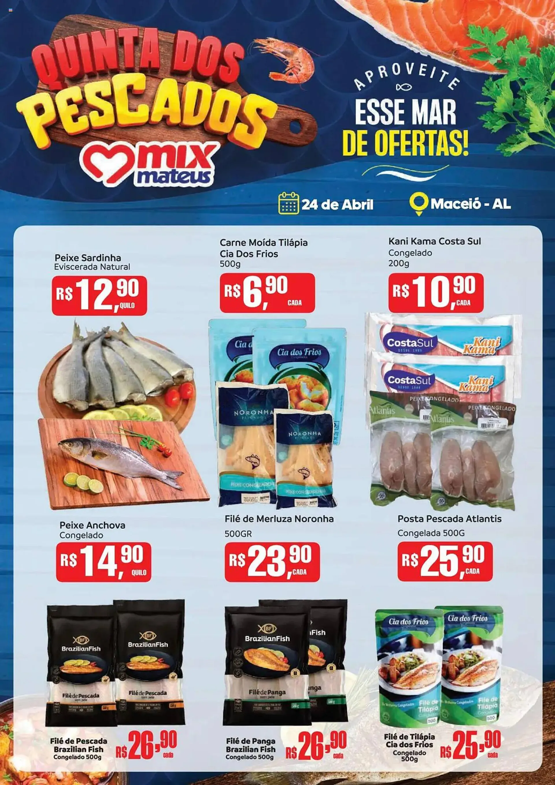 Encarte de Catálogo Supermercados Mateus 24 de abril até 24 de abril 2025 - Pagina 1