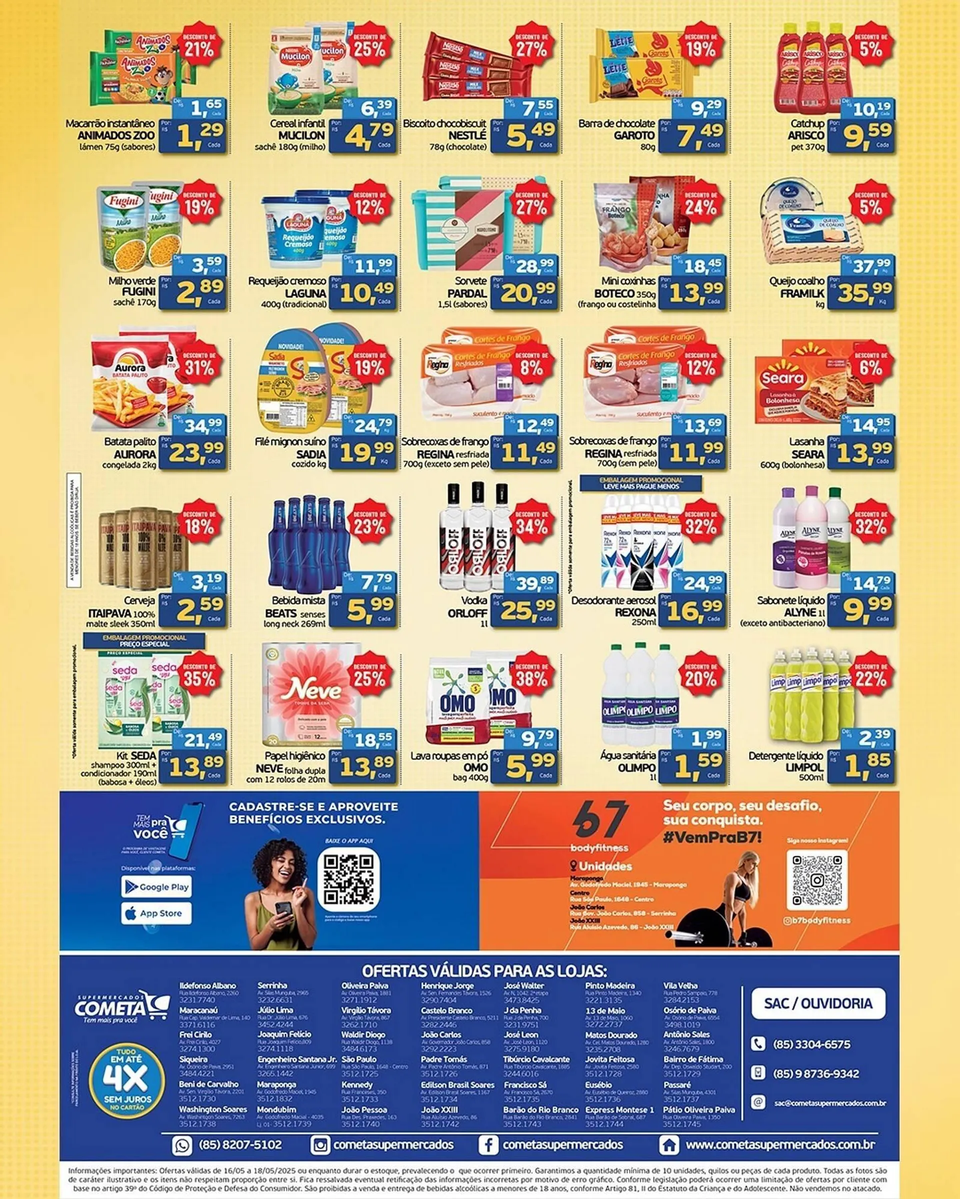 Encarte de Catálogo Cometa Supermercados 16 de maio até 18 de maio 2025 - Pagina 3