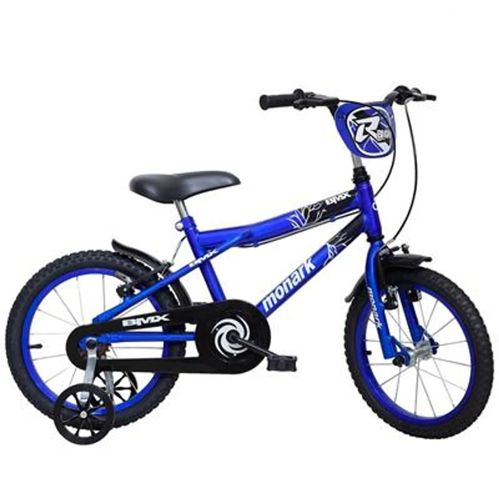 Bicicleta Monark BMX Ranger Infantil Aro 16 Aço Carbono Azul e Preta