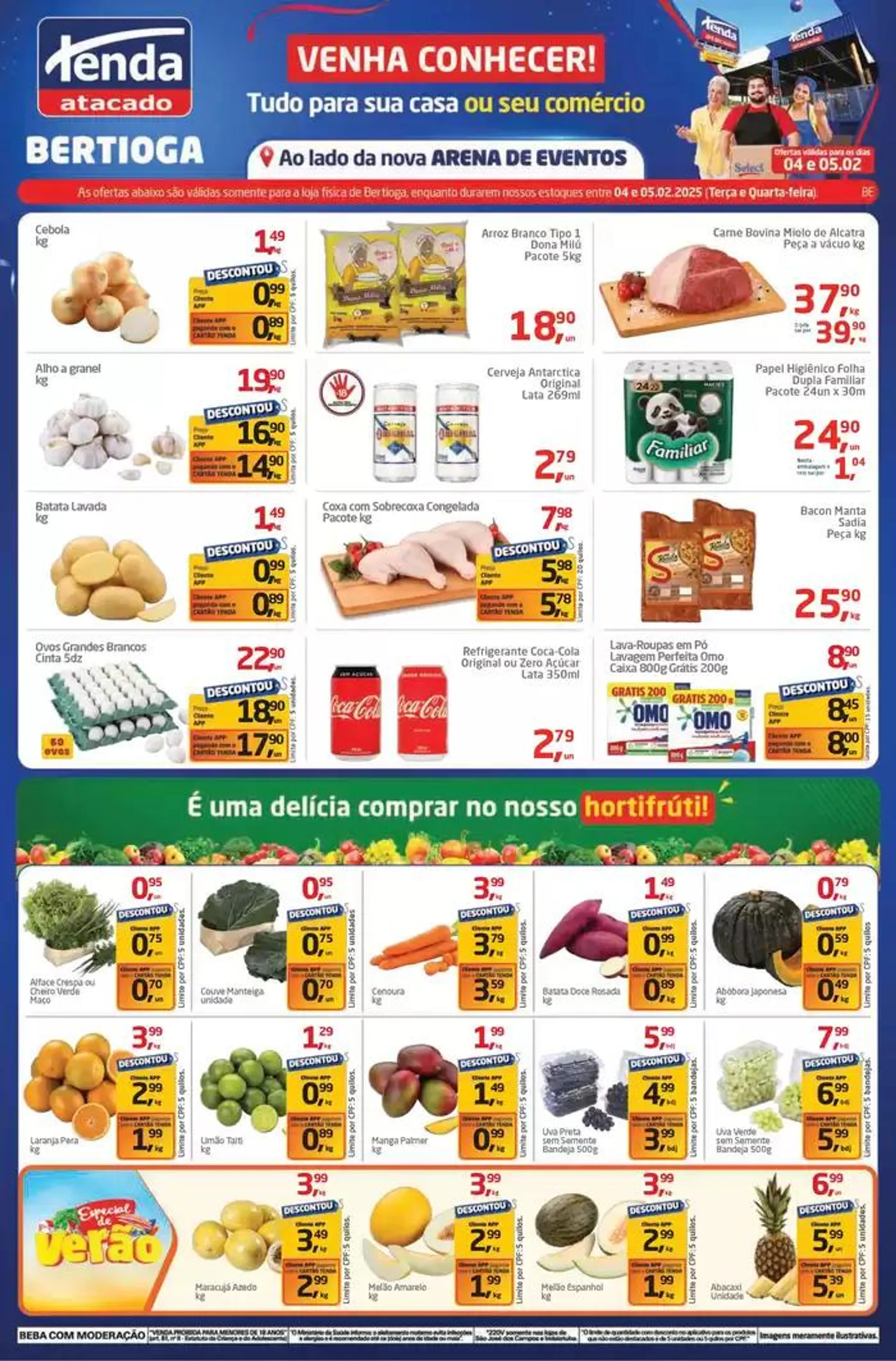 Encarte de Venha cohecer! Tenda Atacado Bertioga 4 de fevereiro até 5 de fevereiro 2025 - Pagina 1